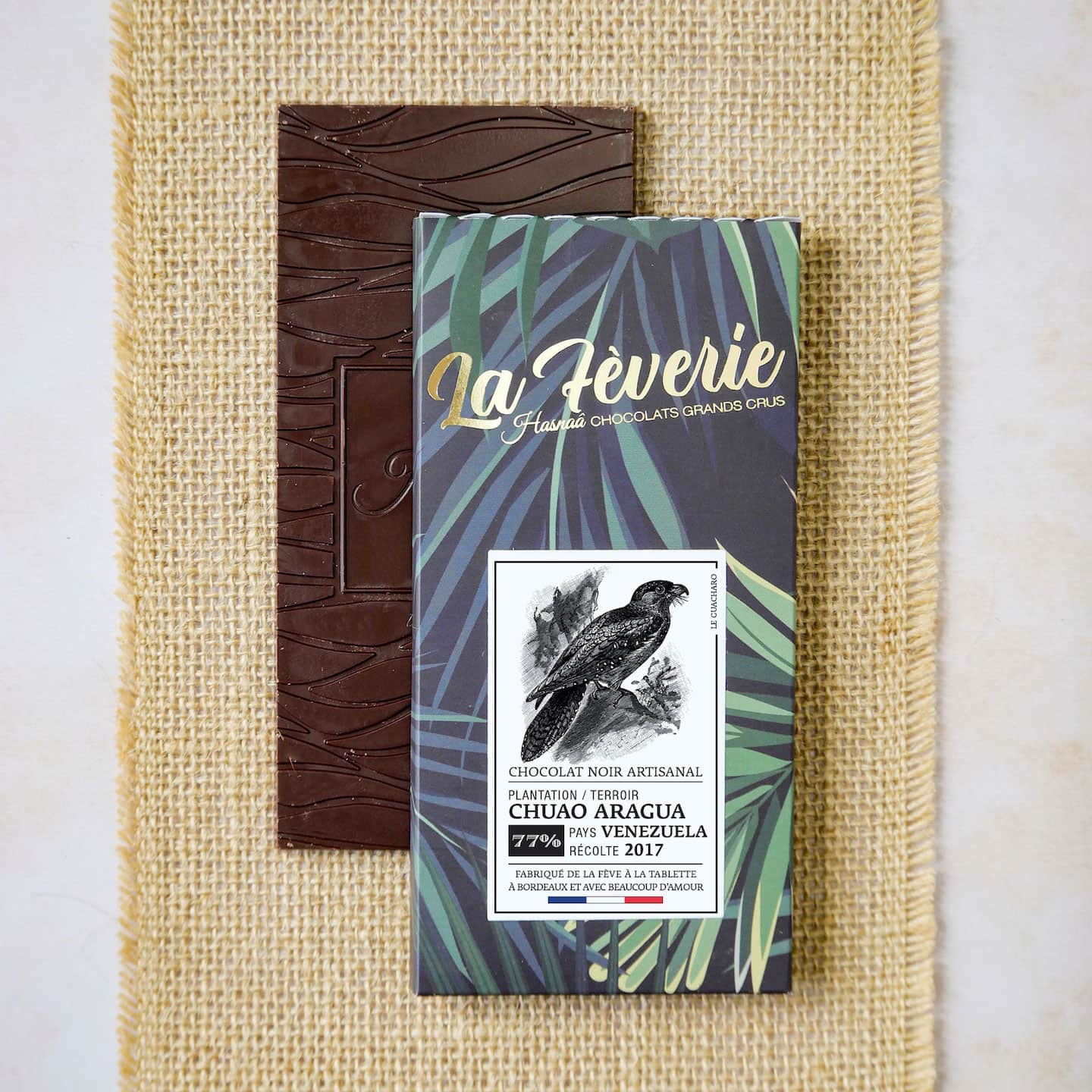 Tablette Chocolat Noir 77% Grand Cru origine Venezuela 56g Bean to Bar