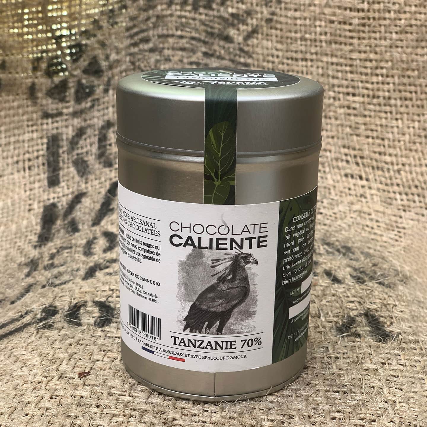 Poudre Cacao Tanzanie 75% pour Chocolat Chaud 300g