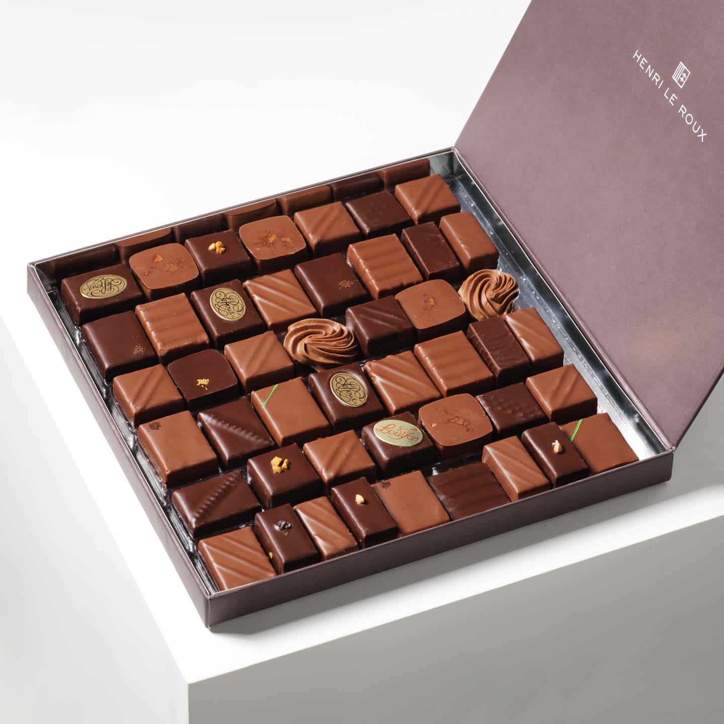 Assortiment Chocolats Noir et Lait 350g - 48 pièces