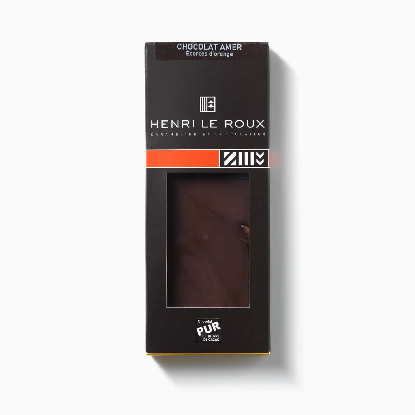 Tablette Chocolat Noir Ecorces Orange 62% 100g