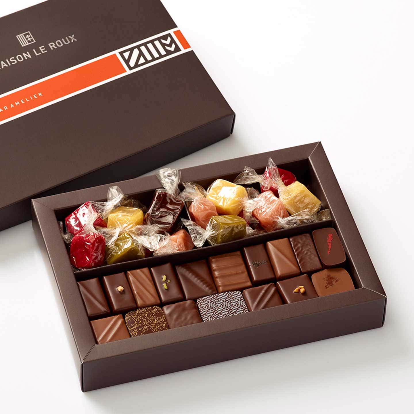 Caramels et Assortiment Chocolats Noir et Lait 280g