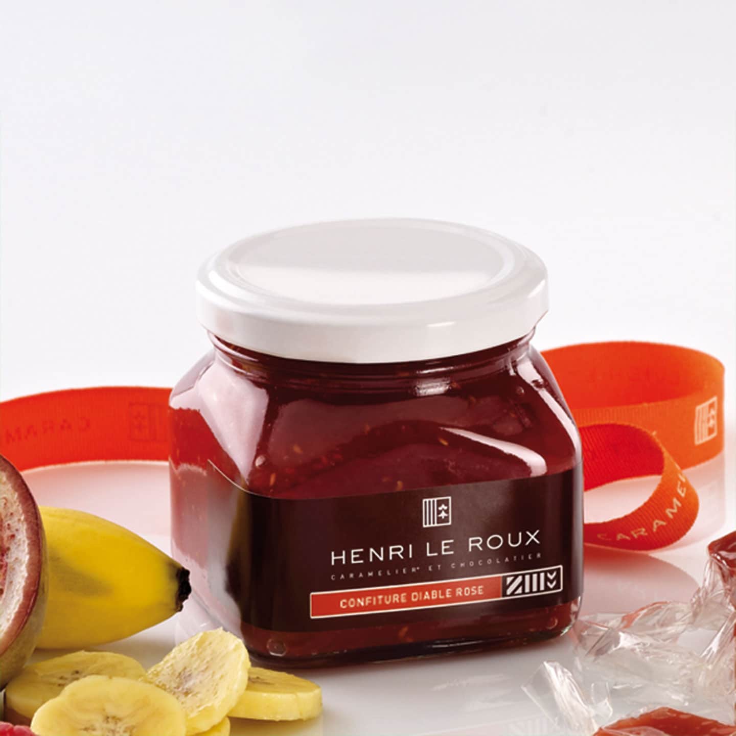 Confiture Banane Framboise Passion