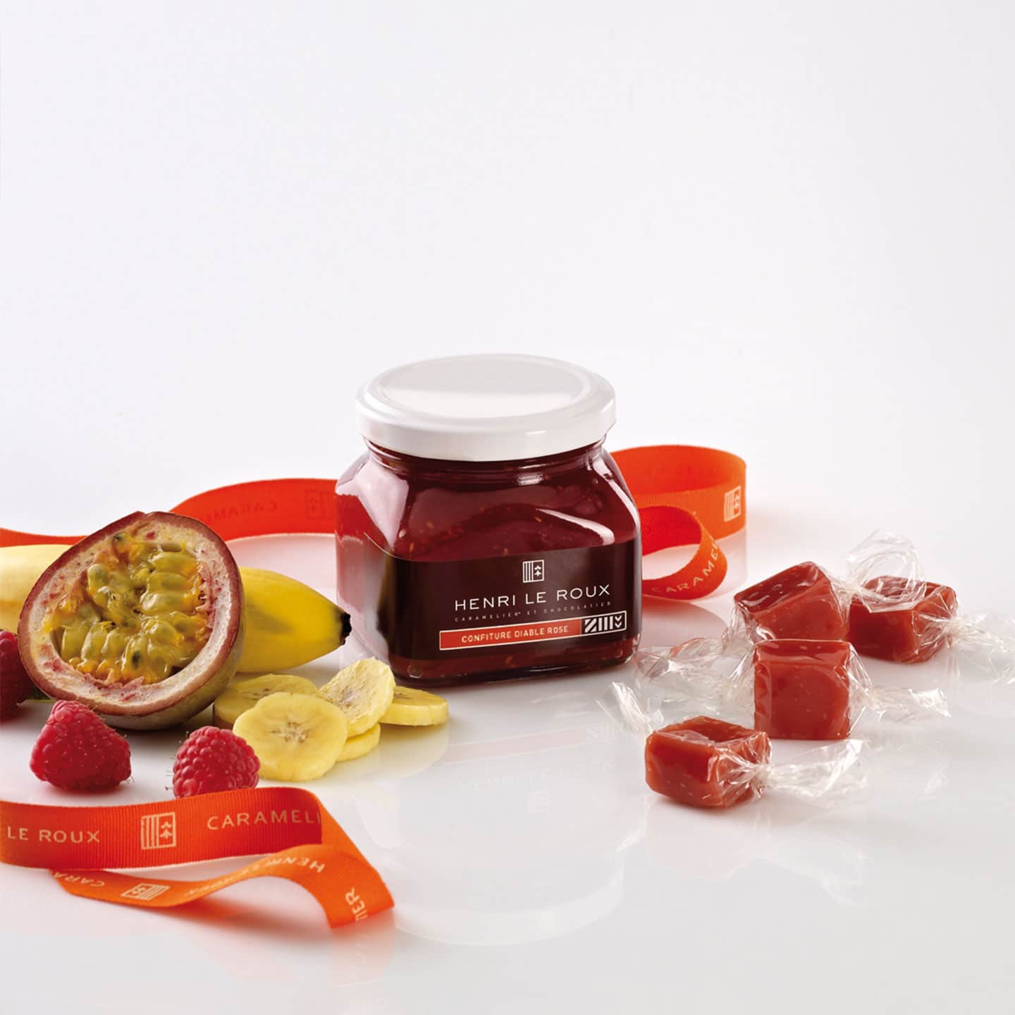 Confiture Banane Framboise Passion