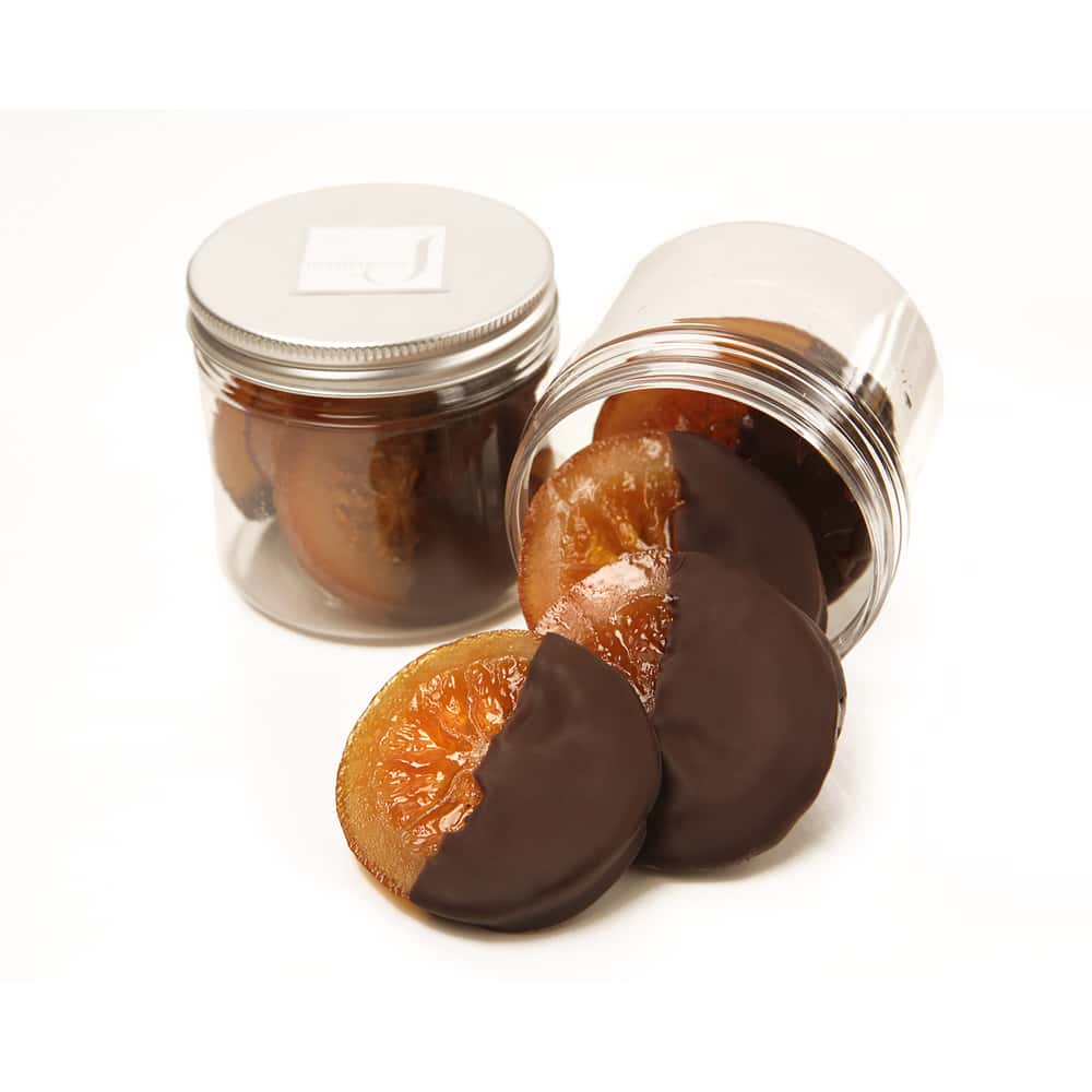 Rondelles Orange Confites enrobées Chocolat Noir 100g