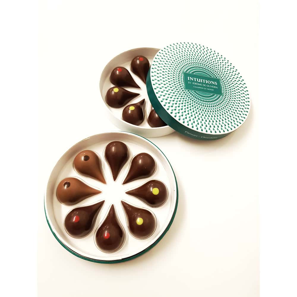 Assortiment Chocolats Ganaches Noir et Lait 80g - 8 pièces Addiction