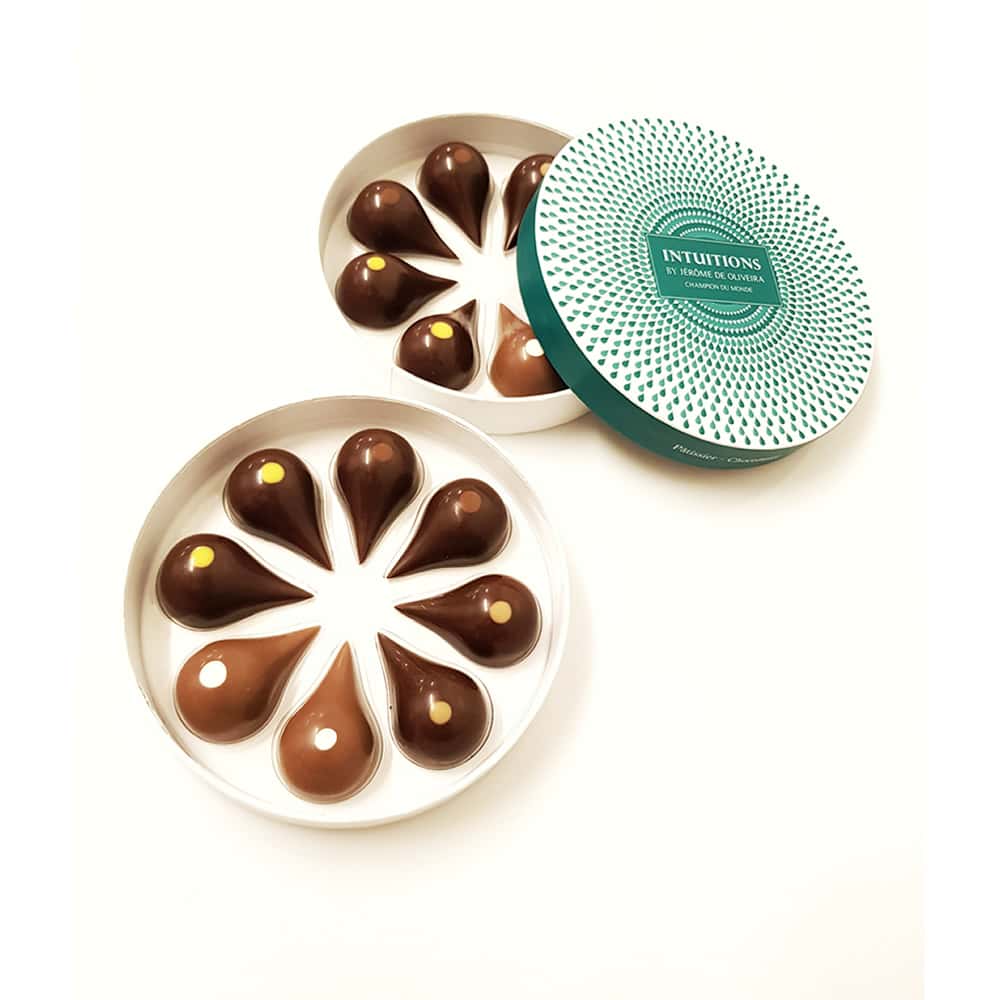 Assortiment Chocolats Pralinés Noir et Lait 80g - 8 pièces Addiction