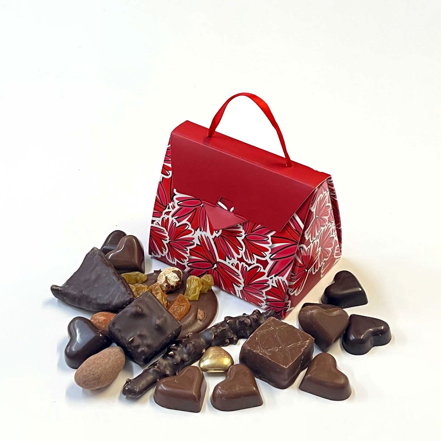Sac Chocolat Fête des Mères 2025 80g Rouge