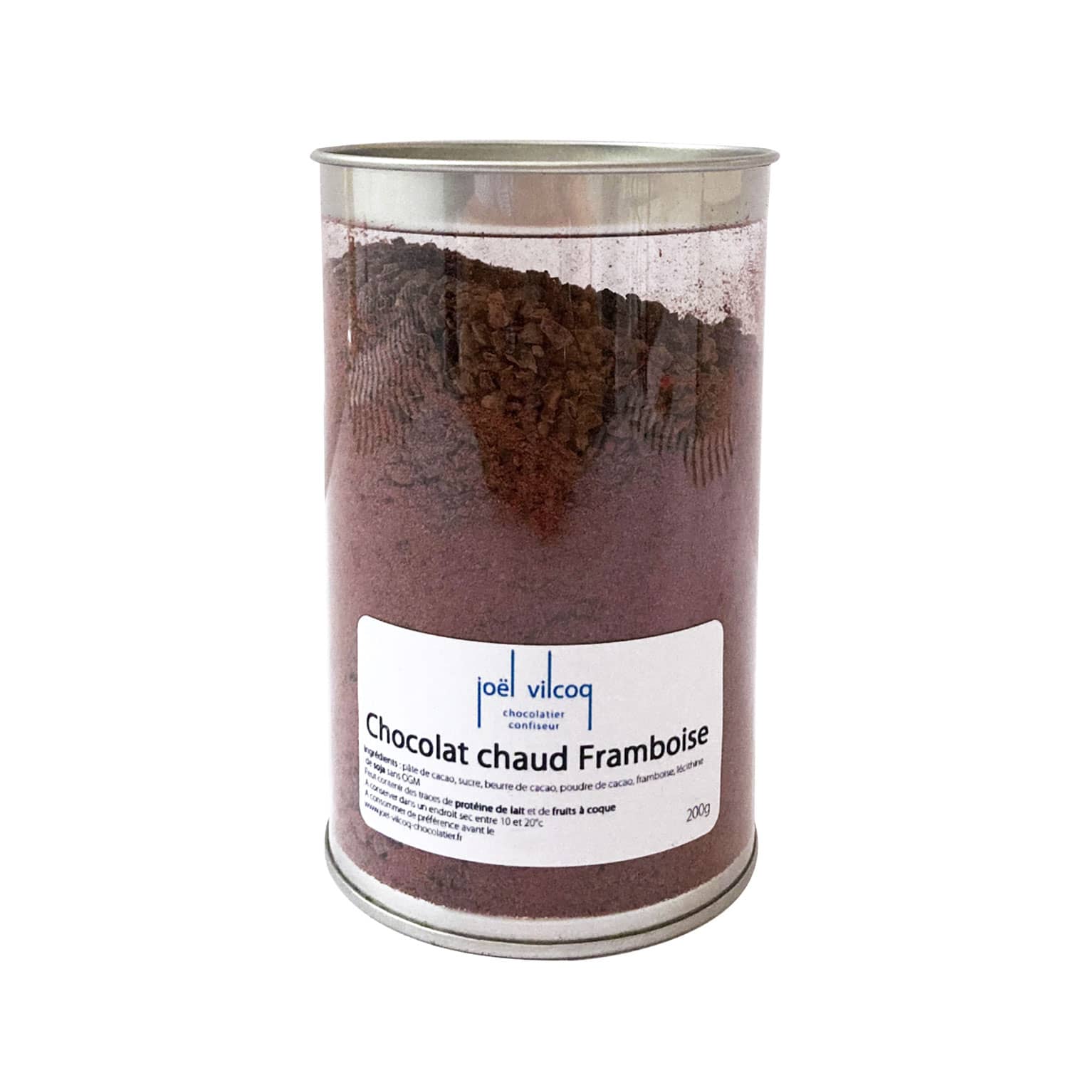 Poudre Cacao Framboise pour Chocolat Chaud 200g