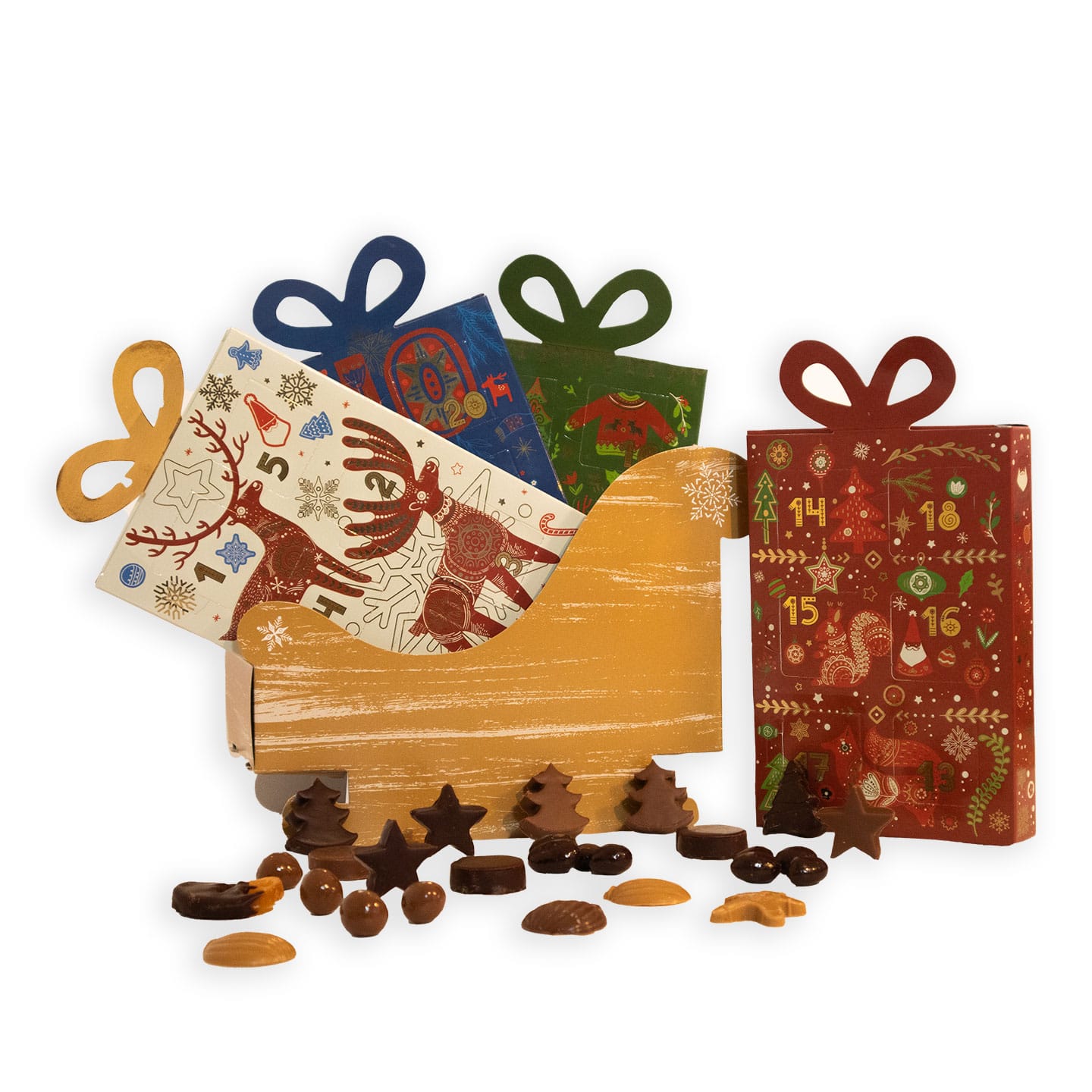 Calendrier de l'Avent 180g 24 pièces