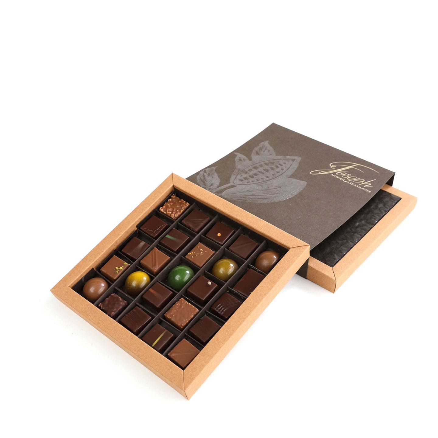 Assortiment Chocolats Pralinés Noir et Lait 400g - 50 pièces