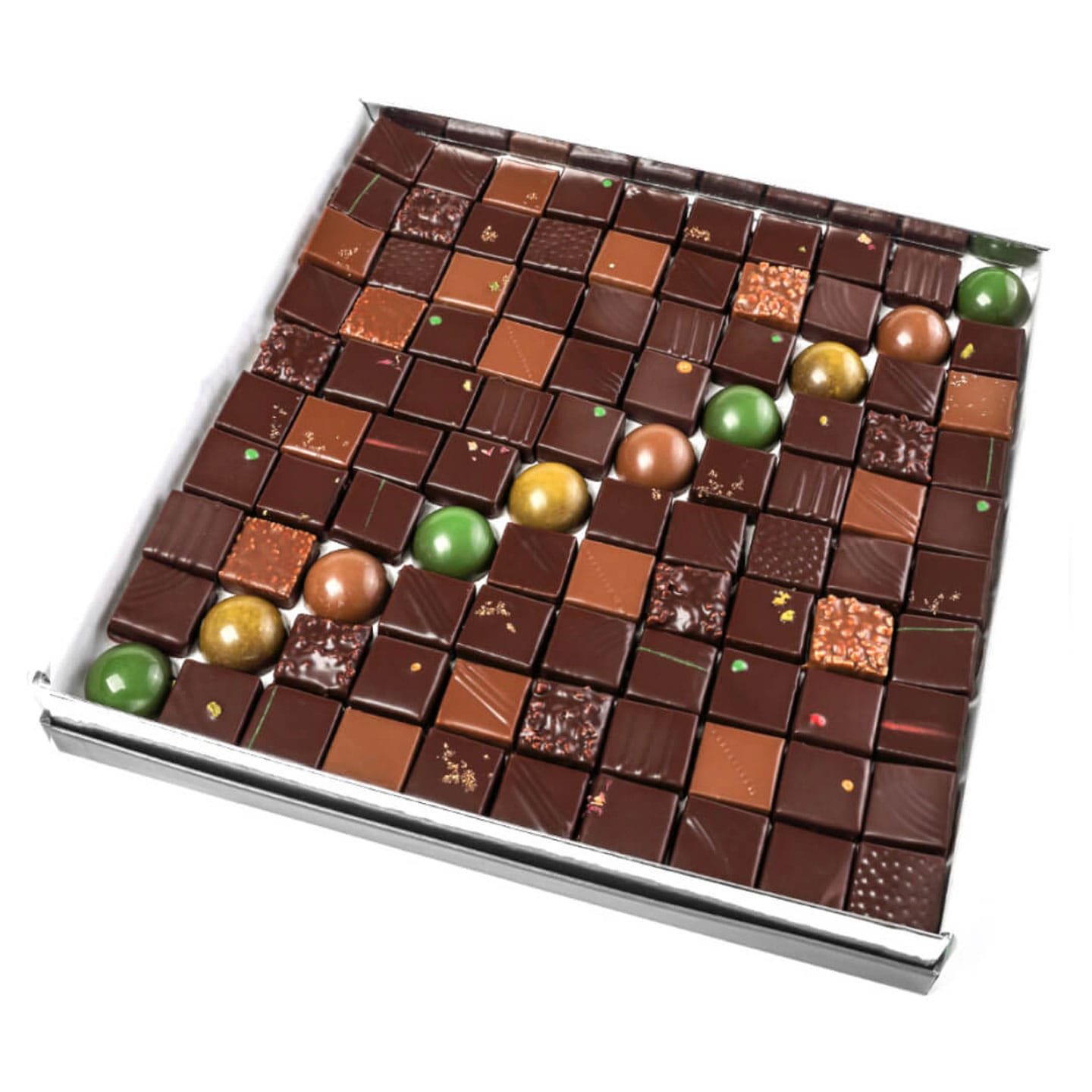 Assortiment Chocolats Pralinés Noir et Lait Prestige Indien 800g - 100 pièces
