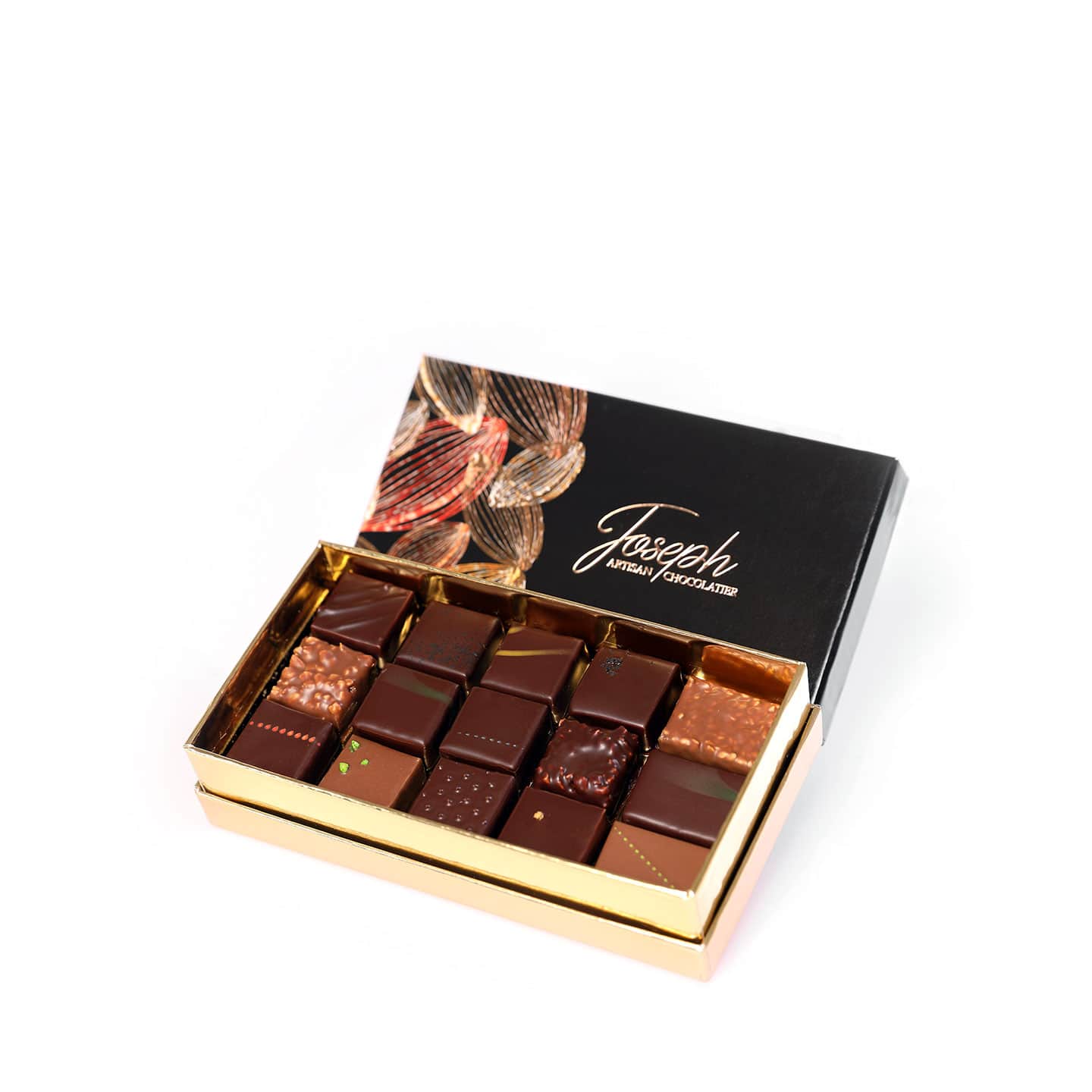 Assortiment Chocolats Noir et Lait Noël Prestige 230g - 30 pièces