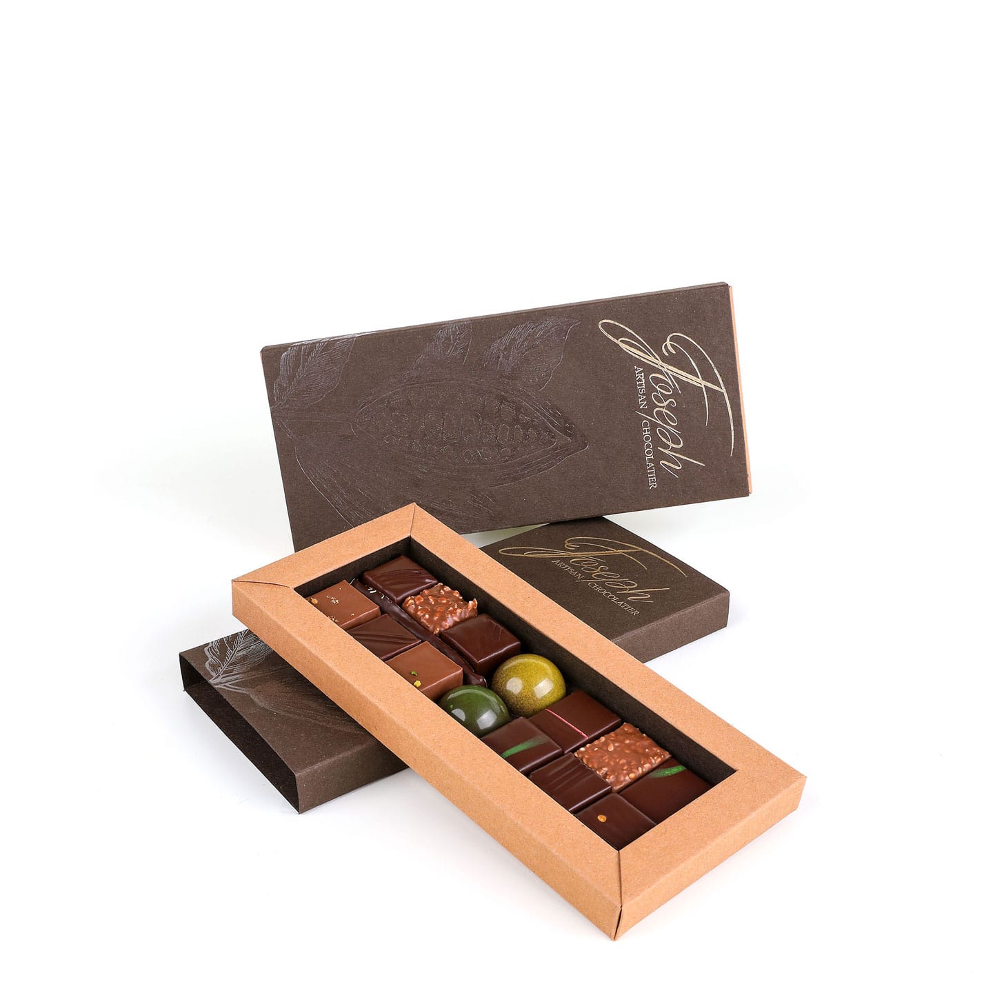 Assortiment Chocolats Noir et Lait 14 pièces - 110g