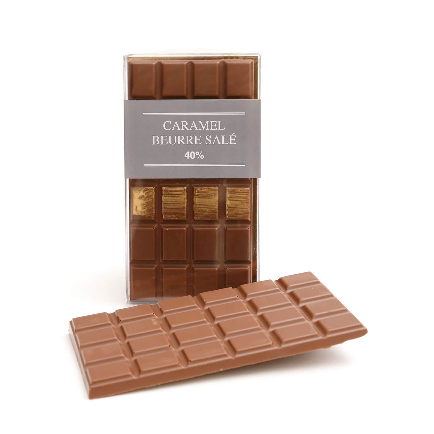 Tablette Chocolat Lait Caramel Beurre Salé 40% 110g