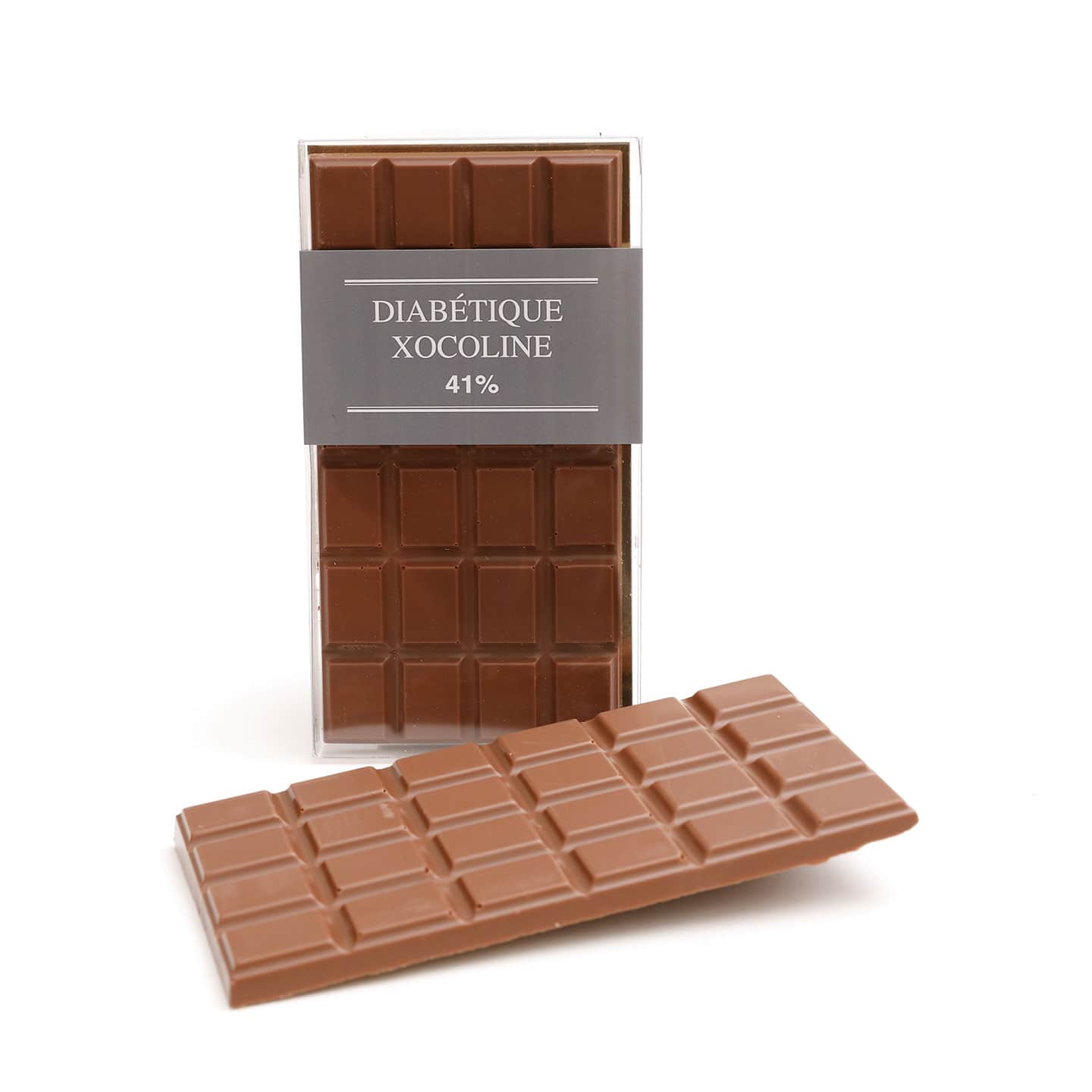 Tablette Chocolat Lait Sans Sucre 41% 100g Xocoline