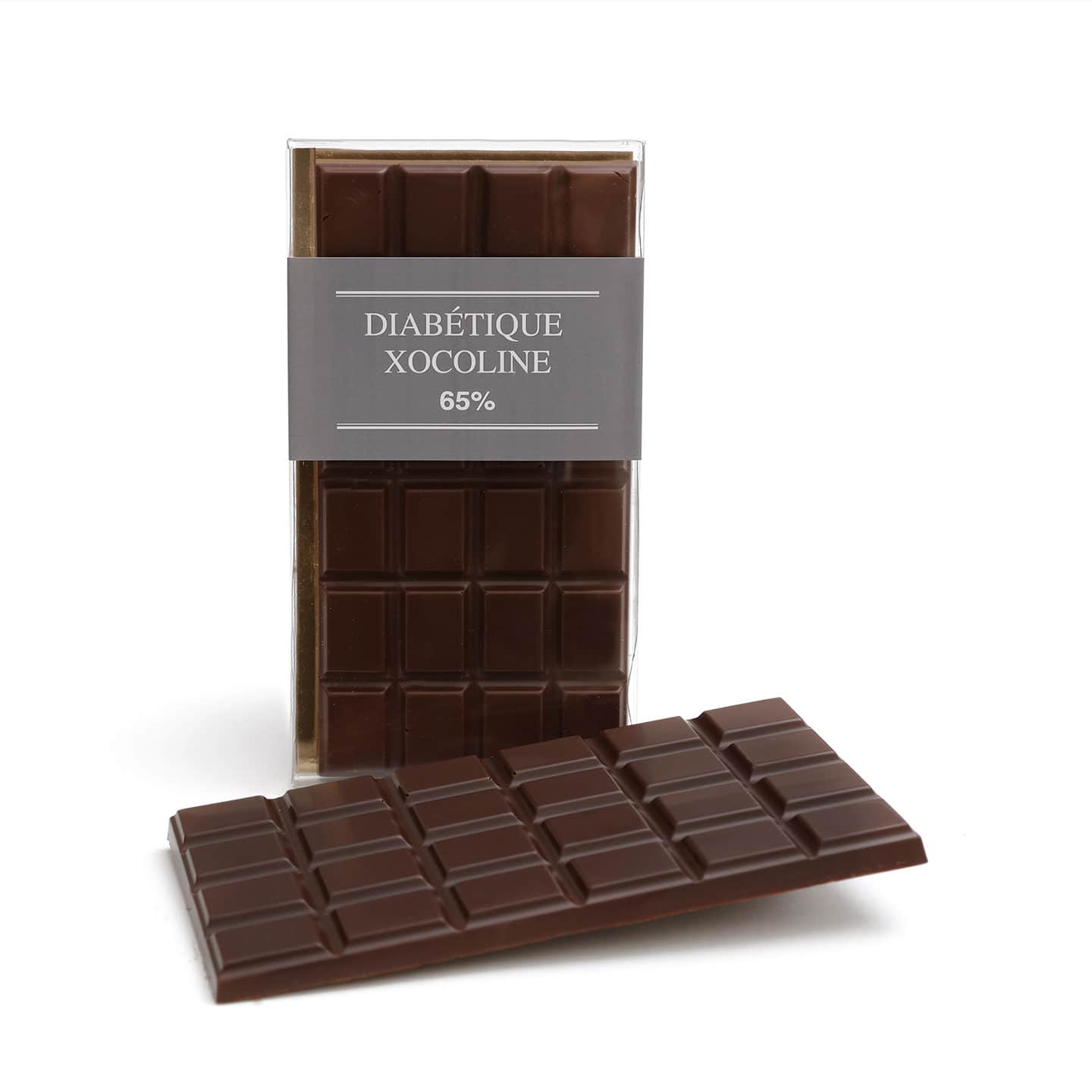 Tablette Chocolat Noir Sans Sucre 65% 100g Xocoline