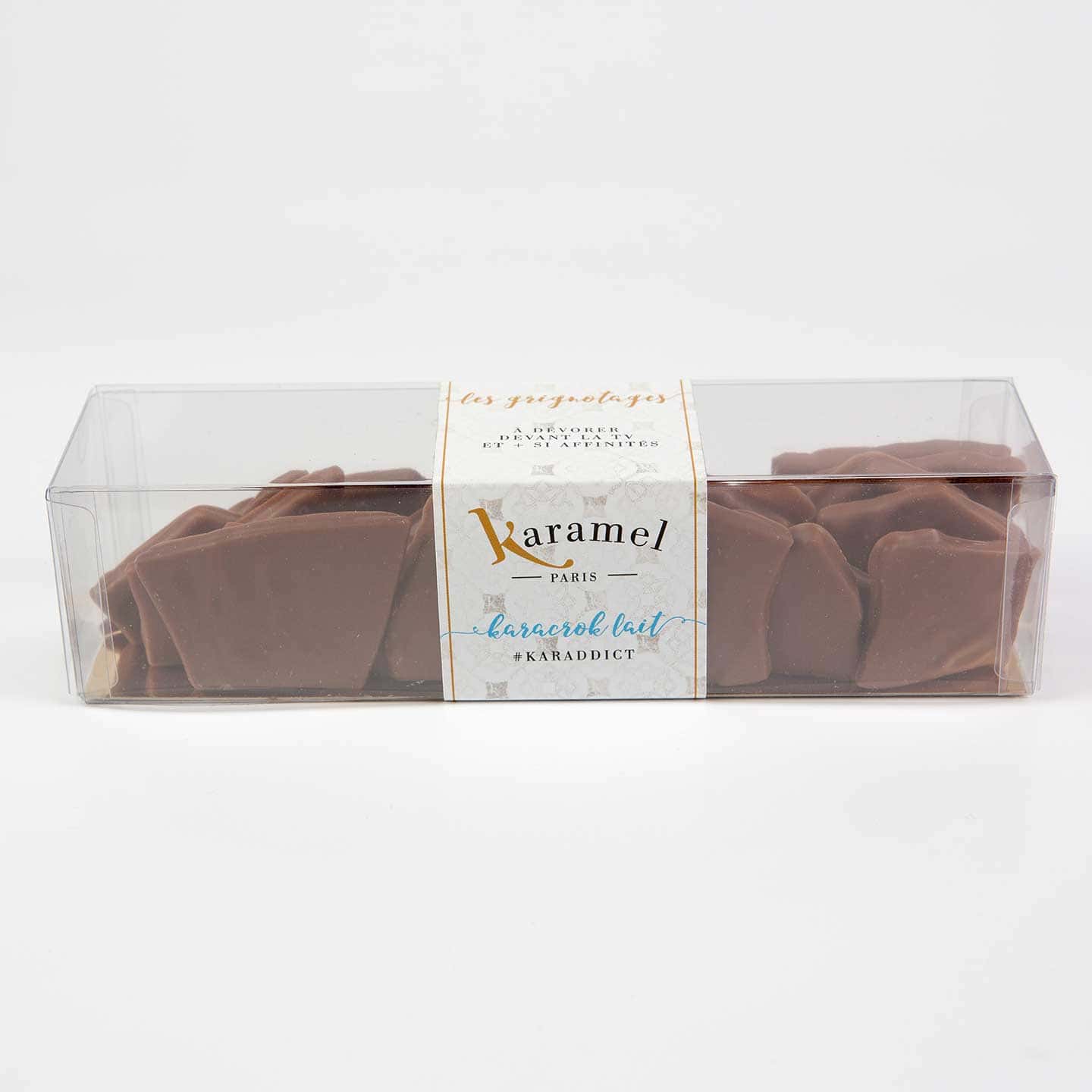 Feuille Caramel craquant Chocolat Lait 150g Karacroks