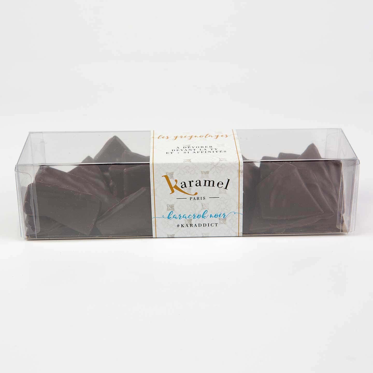 Feuille Caramel craquant Chocolat Noir 150g Karacroks