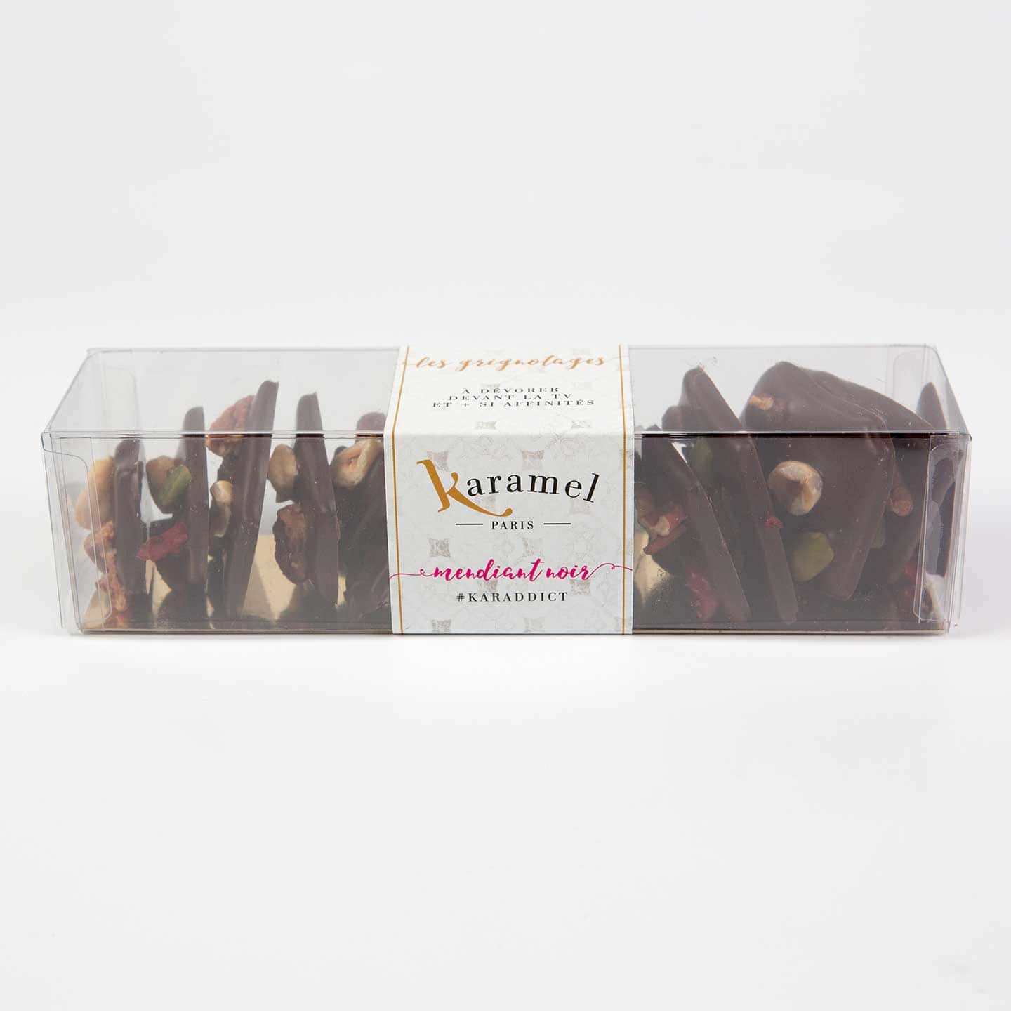 Mendiant Caramel Chocolat Noir 150g Karamendiants