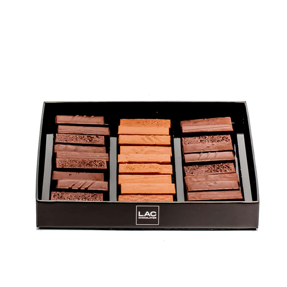Assortiment Chocolats Pralinés Noir et Lait 230g - 27 pièces