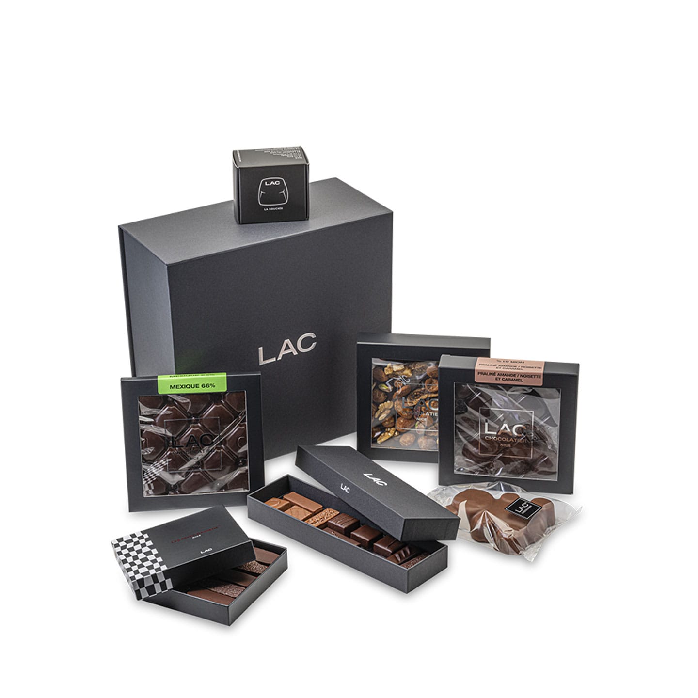 Coffret Cadeau Chocolat Numéro 2 - 640g - 7 gourmandises