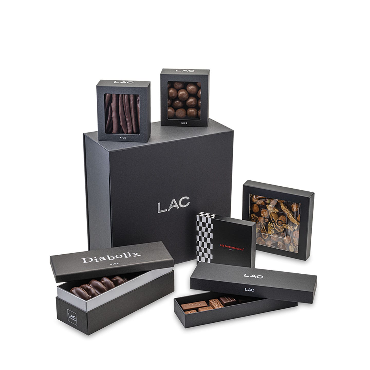 Coffret Cadeau Chocolat Numéro 5 - 800g - 7 gourmandises