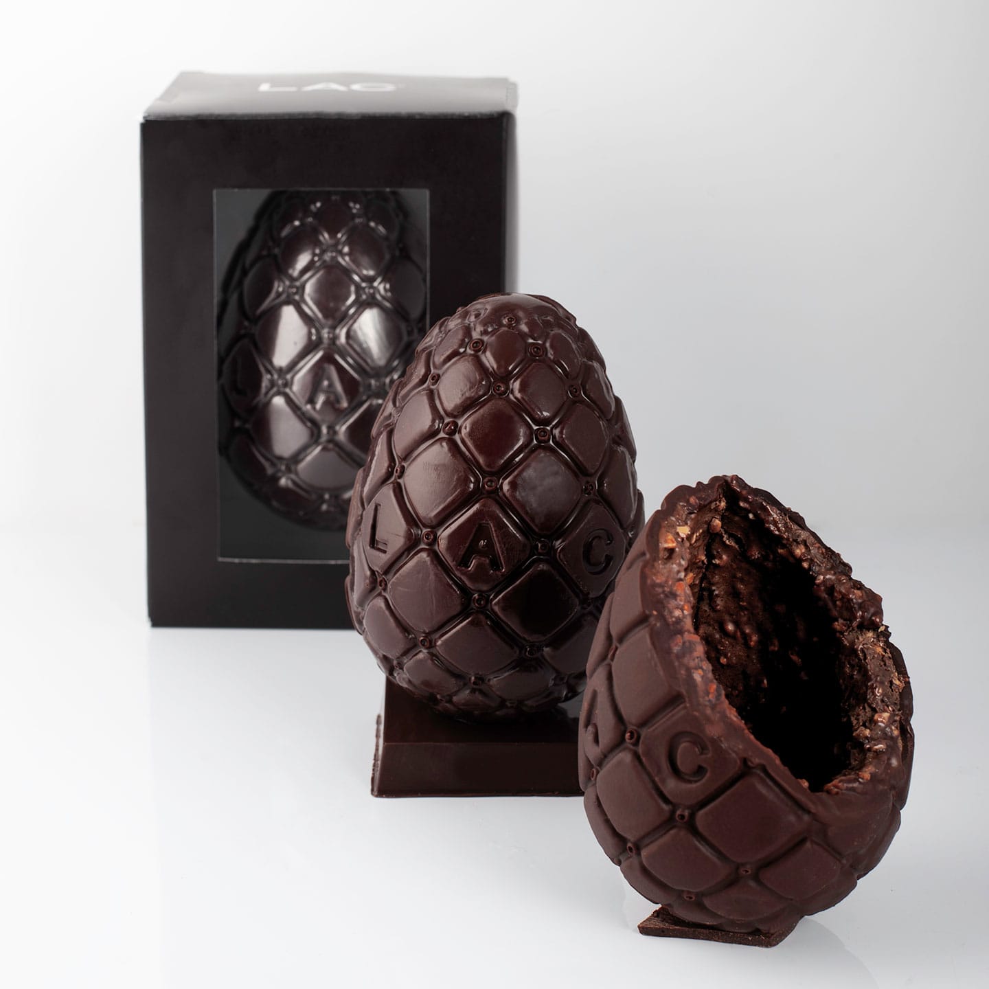 Oeuf Chocolat Noir Praliné Pâques 450g