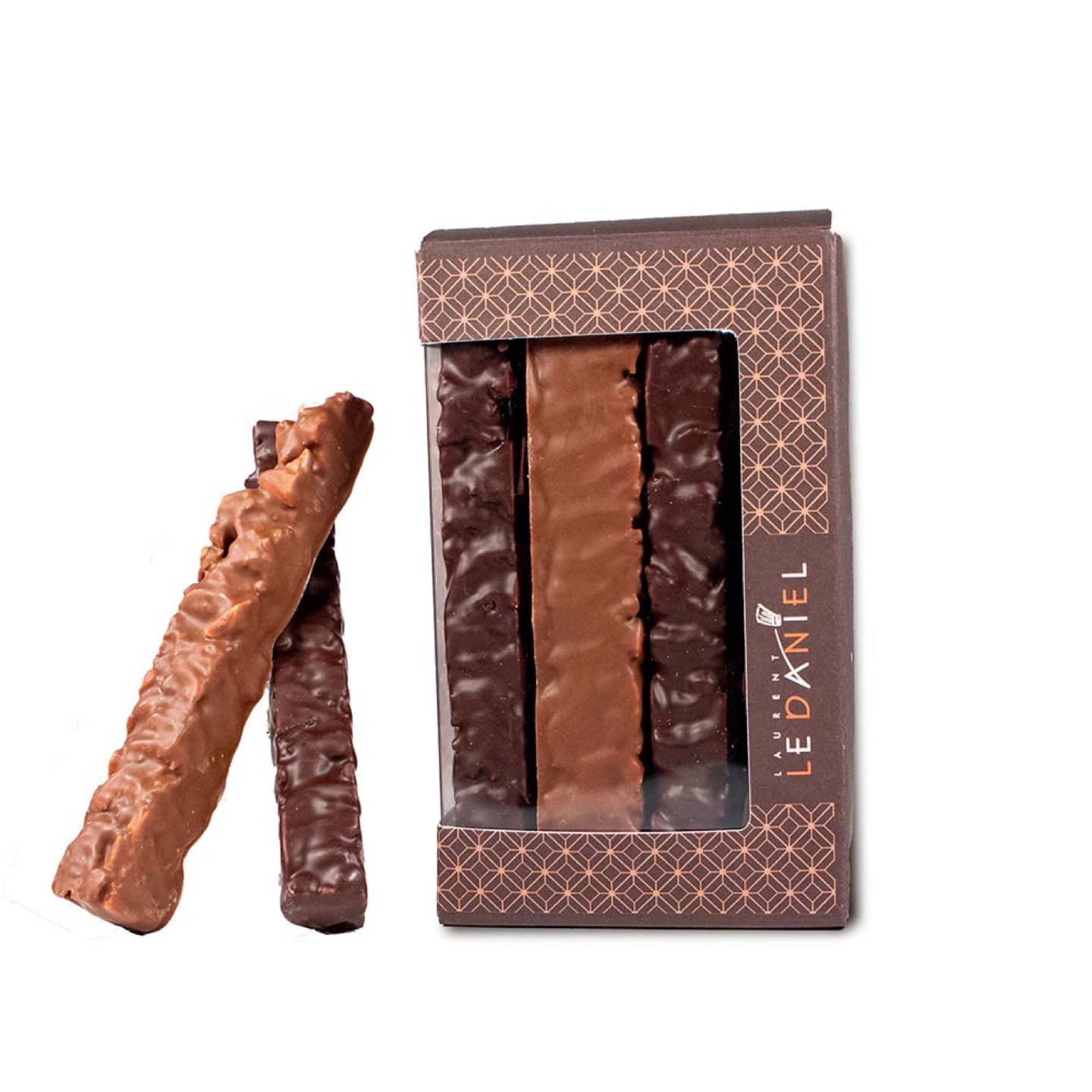 Amandes et Riz Soufflé enrobés Chocolat Noir et Lait 180g Grignotin