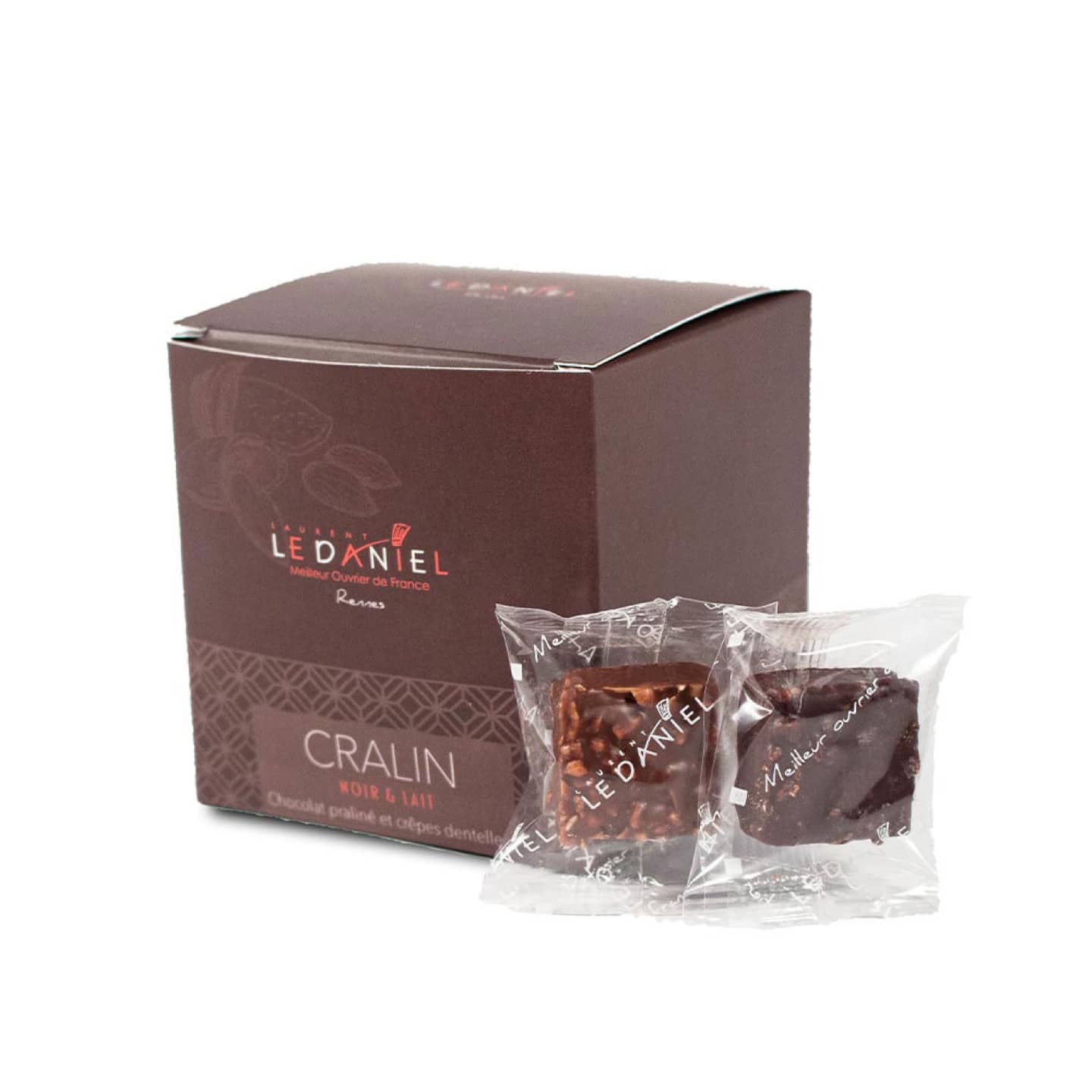 Chocolat Noir et Lait Crêpes Pralinés 150g Cralin