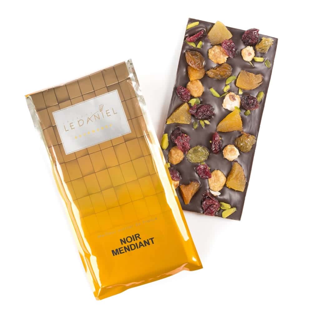Tablette Chocolat Noir Mendiants 67% 90g