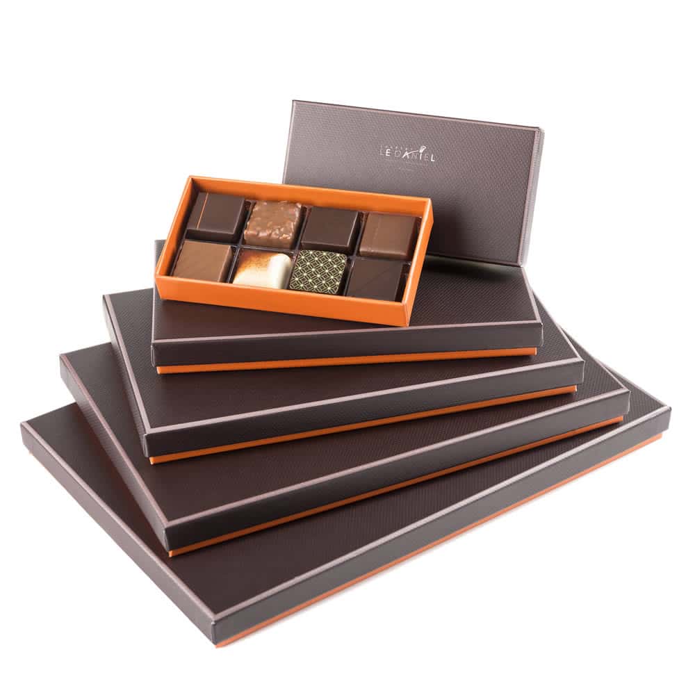 Assortiment Chocolats Noir et Lait 80g - 8 pièces