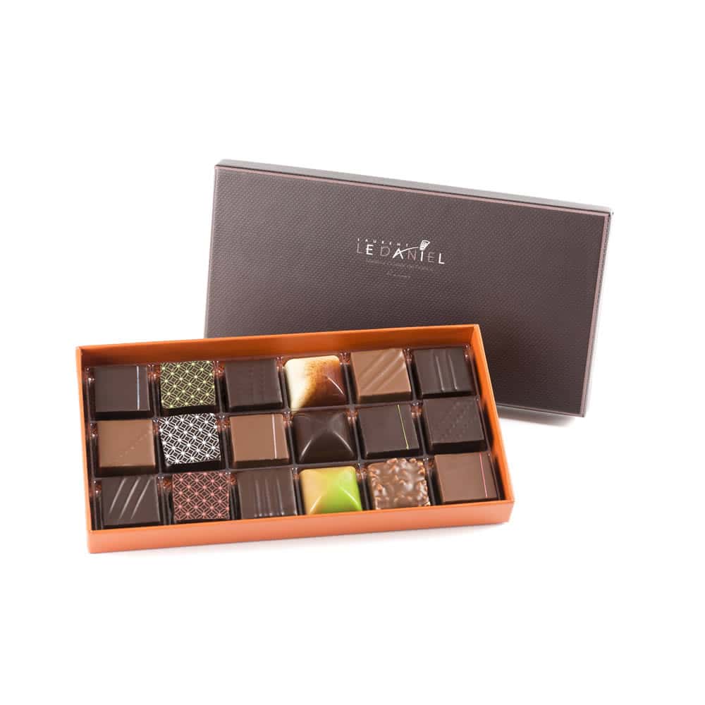 Assortiment Chocolats Noir et Lait 180g - 18 pièces
