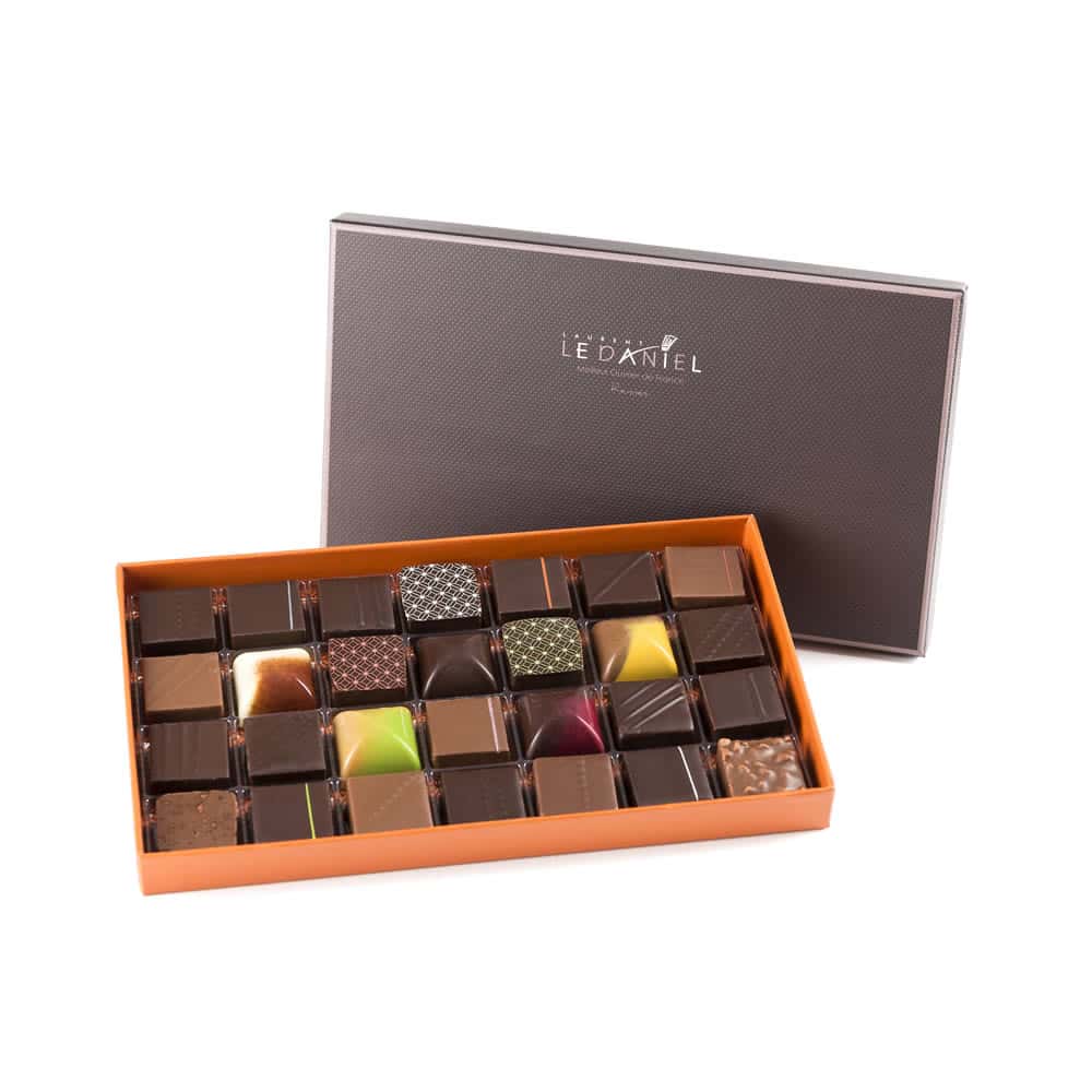 Assortiment Chocolats Noir et Lait 280g - 28 pièces
