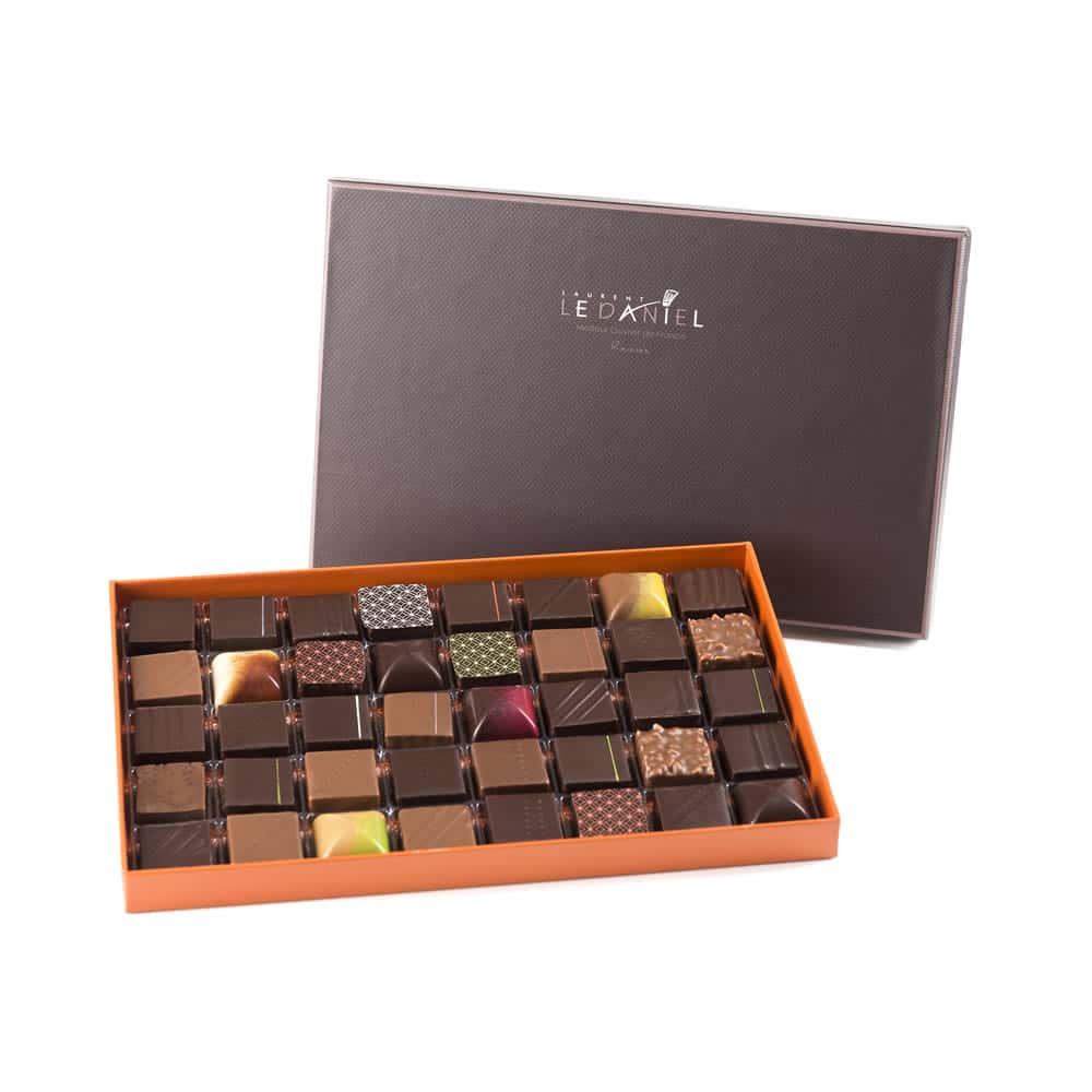 Assortiment Chocolats Noir et Lait 400g - 40 pièces