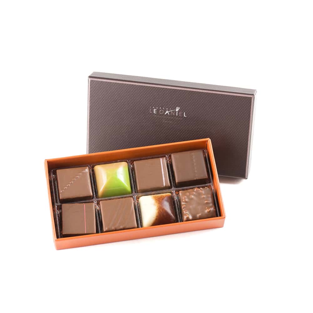 Assortiment Chocolats Lait 80g - 8 pièces