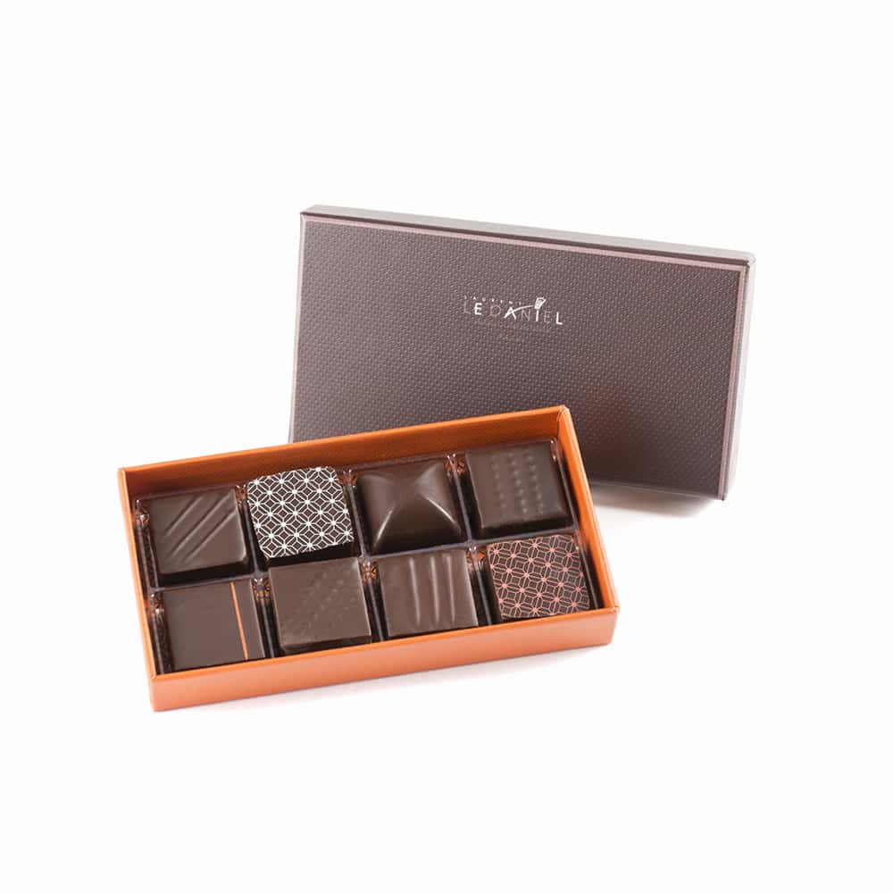 Assortiment Chocolats Noir 80g - 8 pièces
