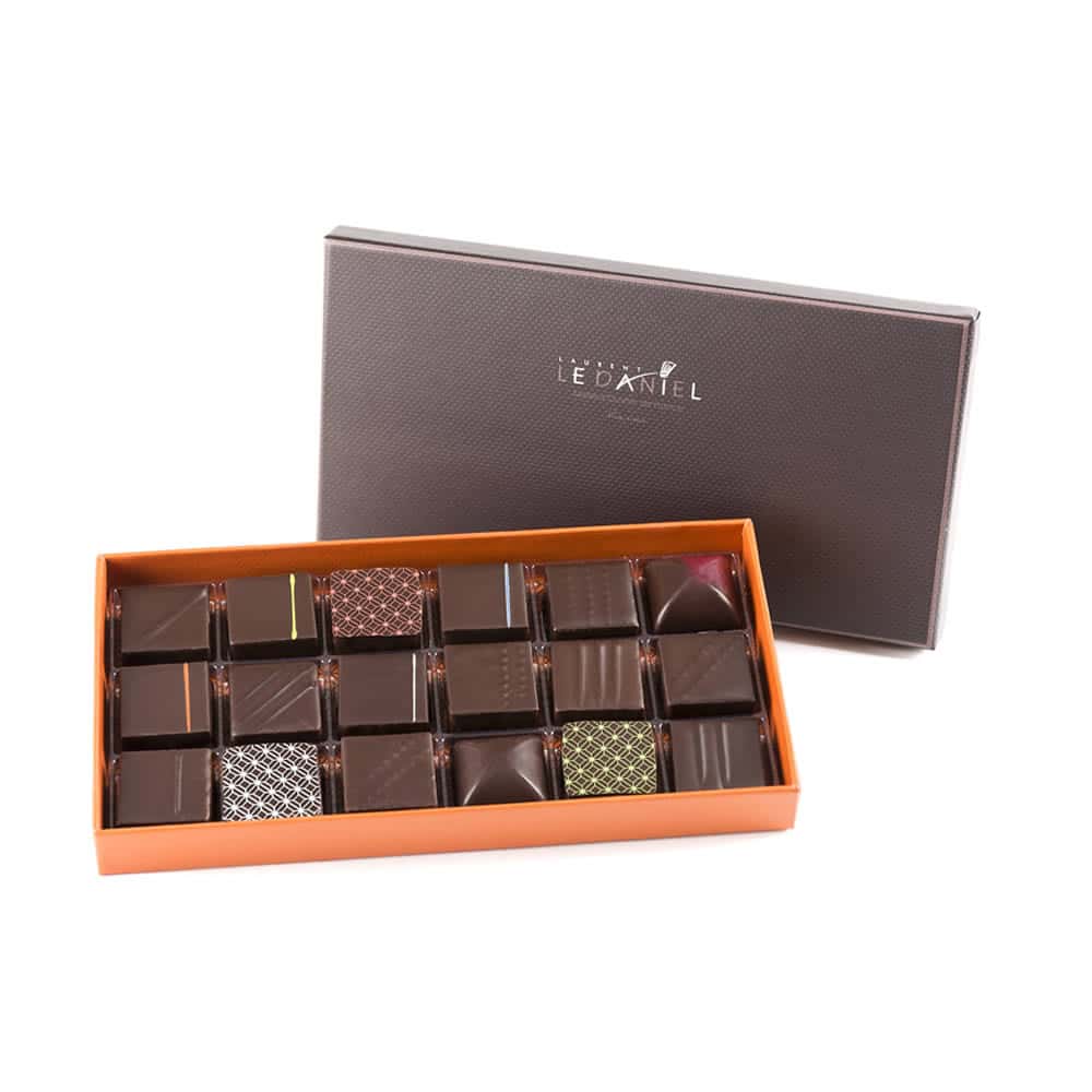 Assortiment Chocolats Noir 180g - 18 pièces