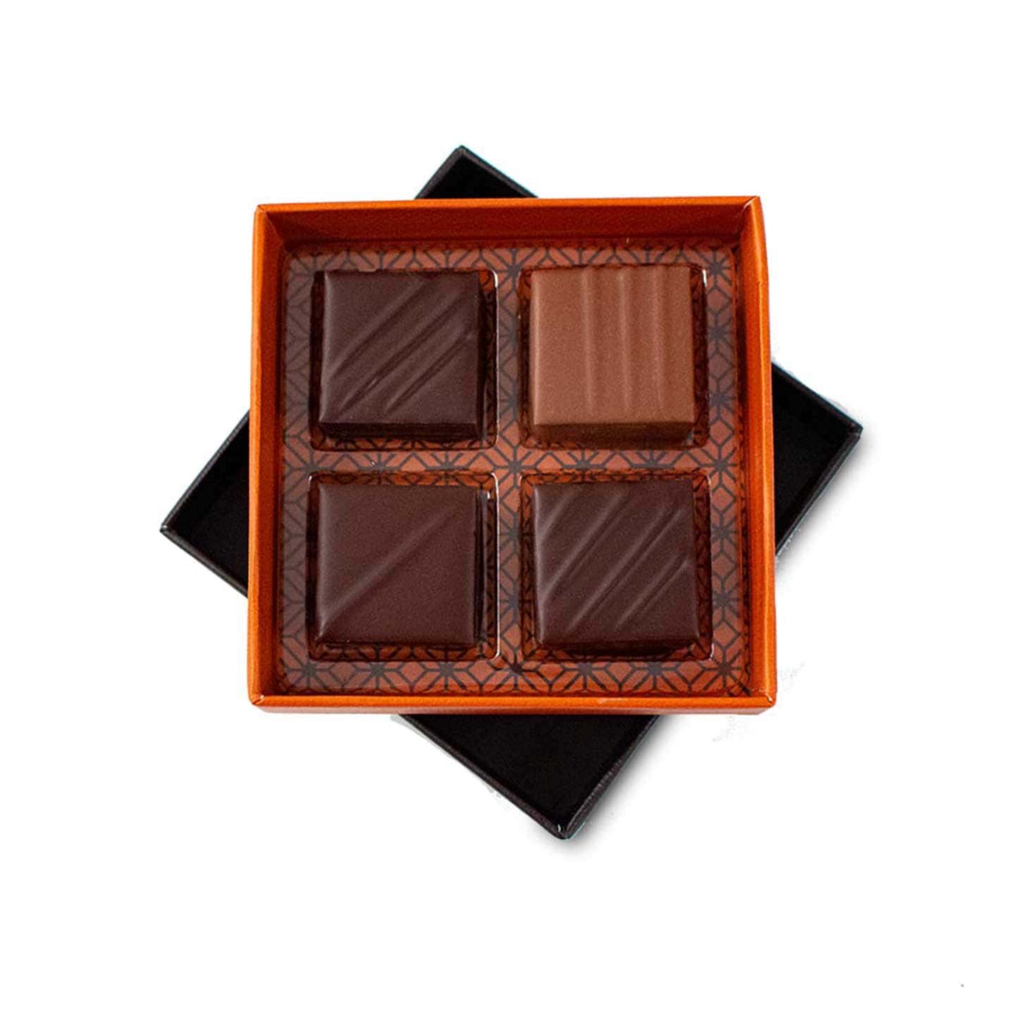 Assortiment Chocolat Ganache Noir et Lait 30g - 4 pièces