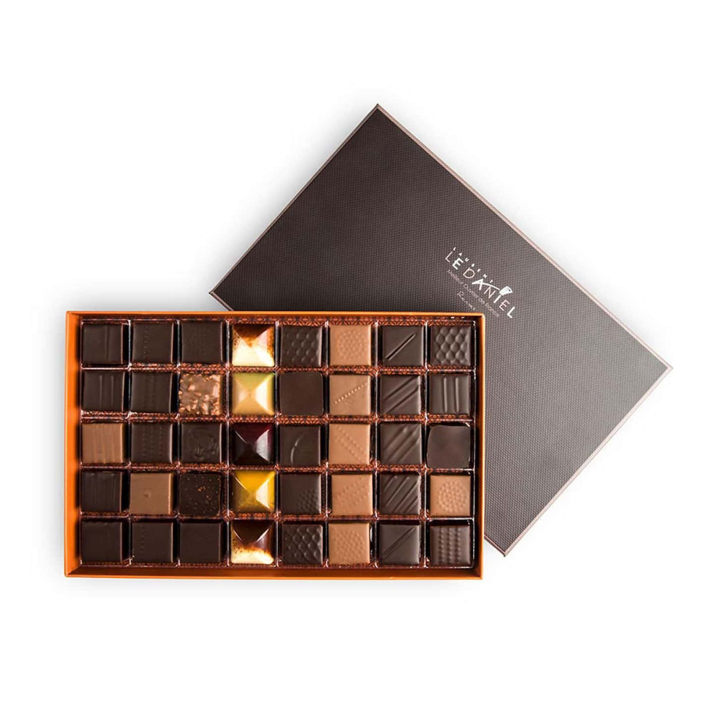 Assortiment Chocolats Noir et Lait 400g - 40 pièces