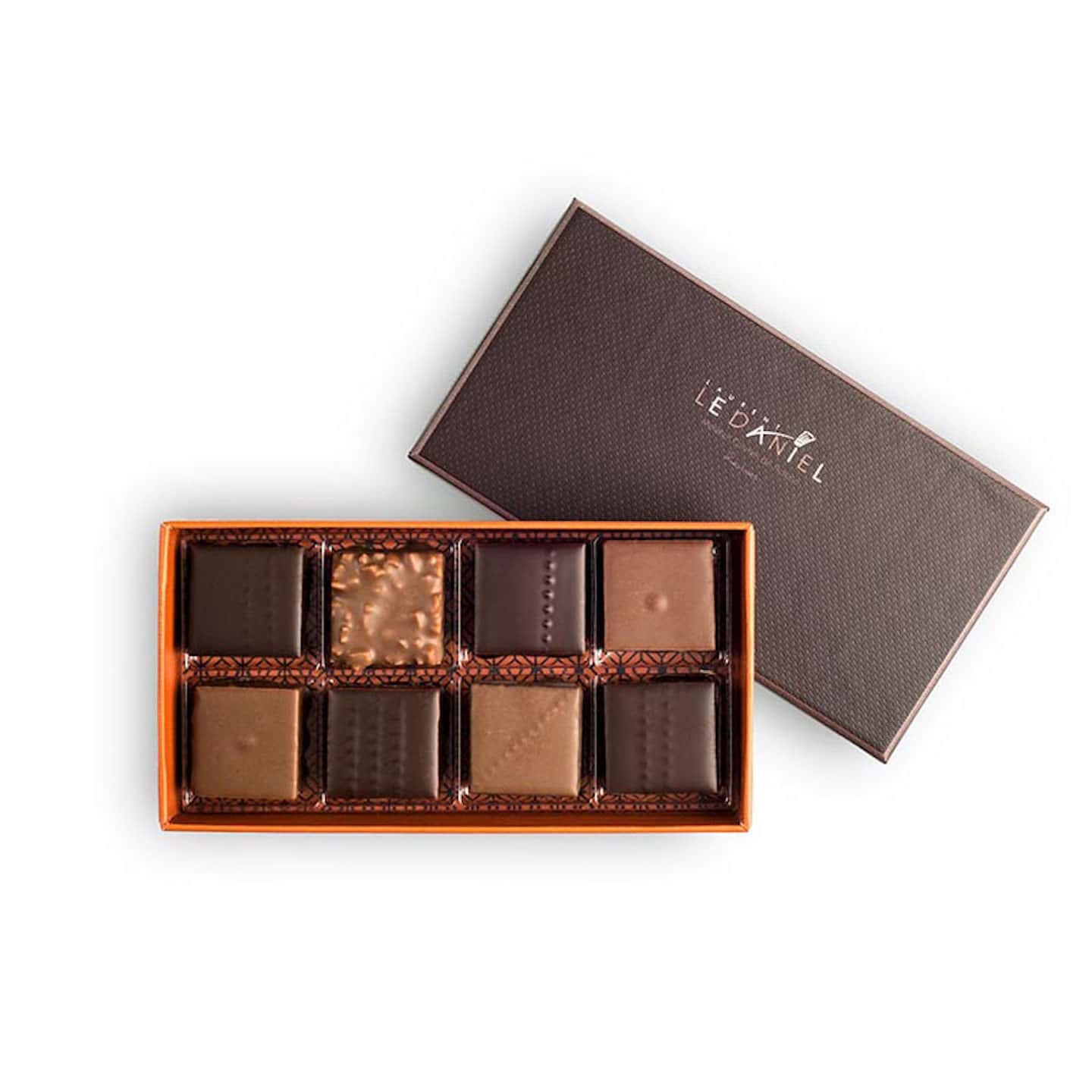 Assortiment Chocolats Pralinés Noir et Lait 60g - 8 pièces