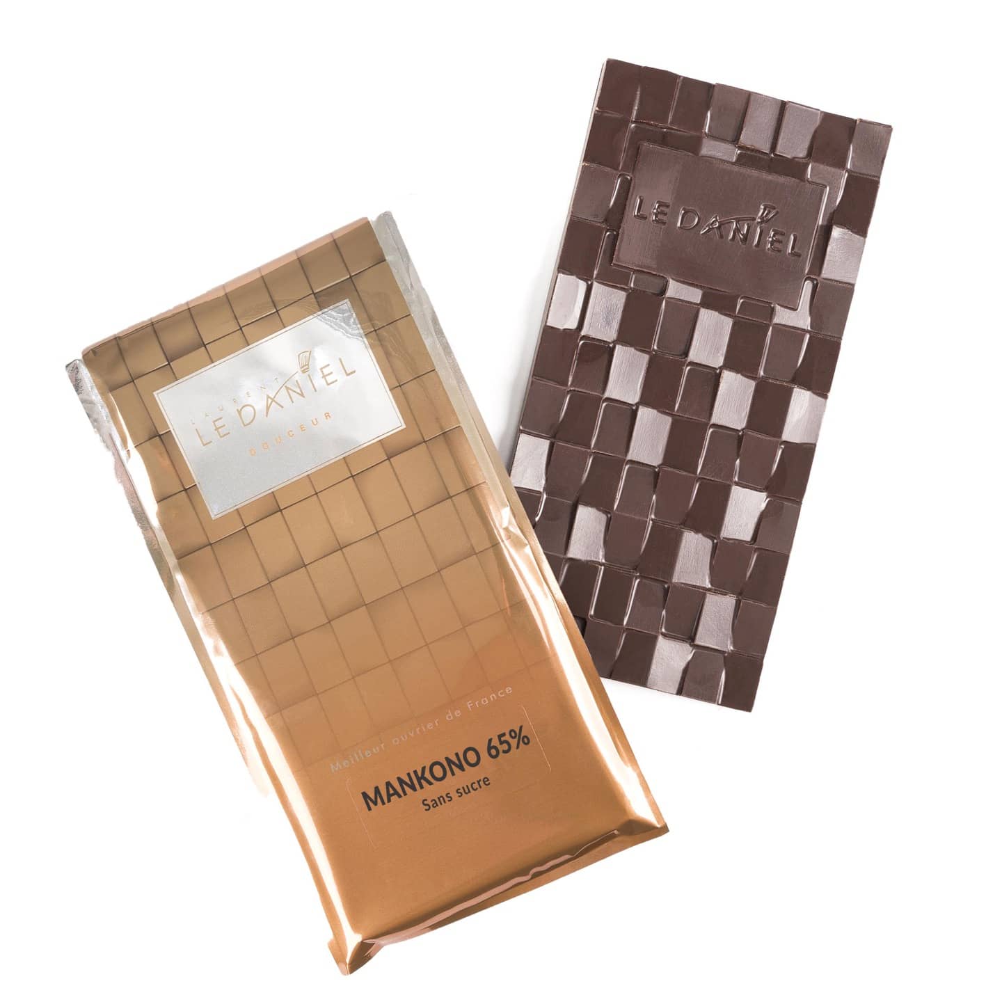 Tablette Chocolat Noir Sans Sucre 65% 90g Mankono