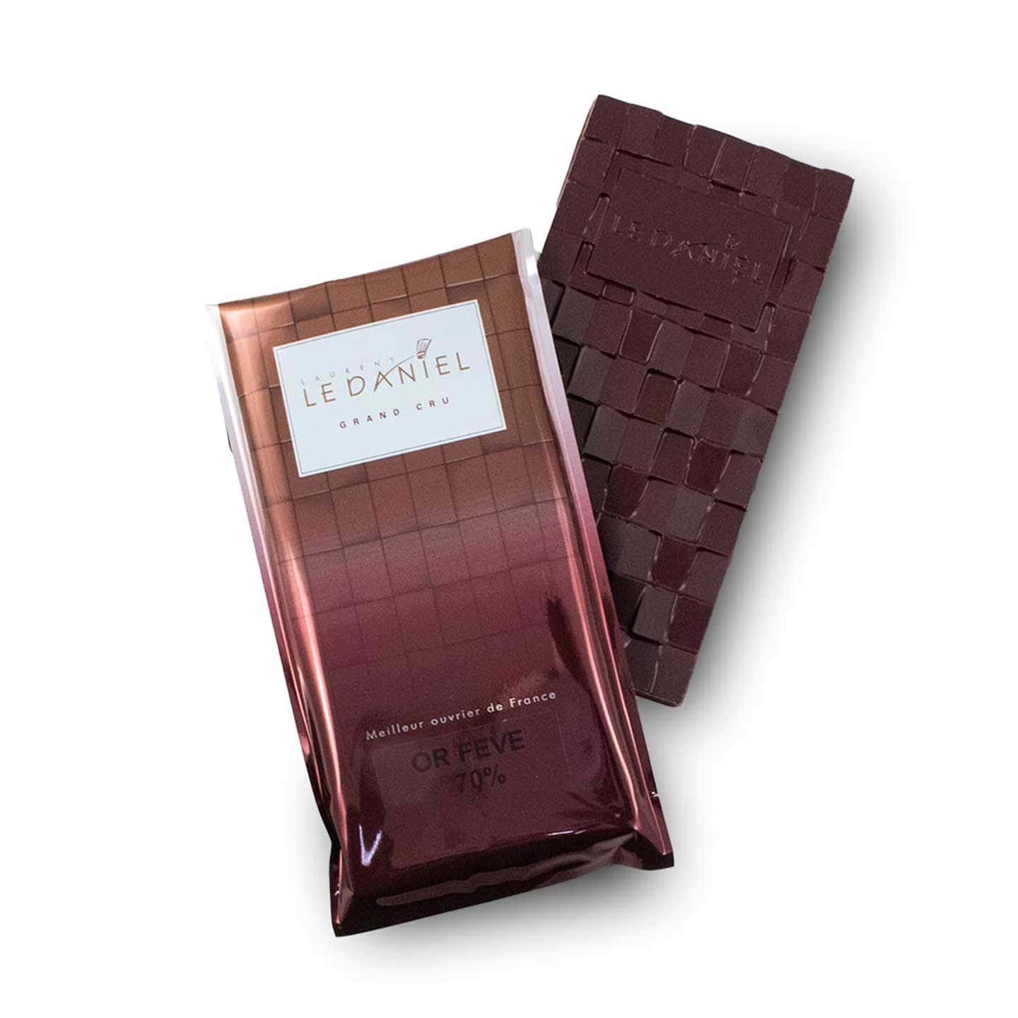Tablette Chocolat Noir 70% 90g Or Fève Noir