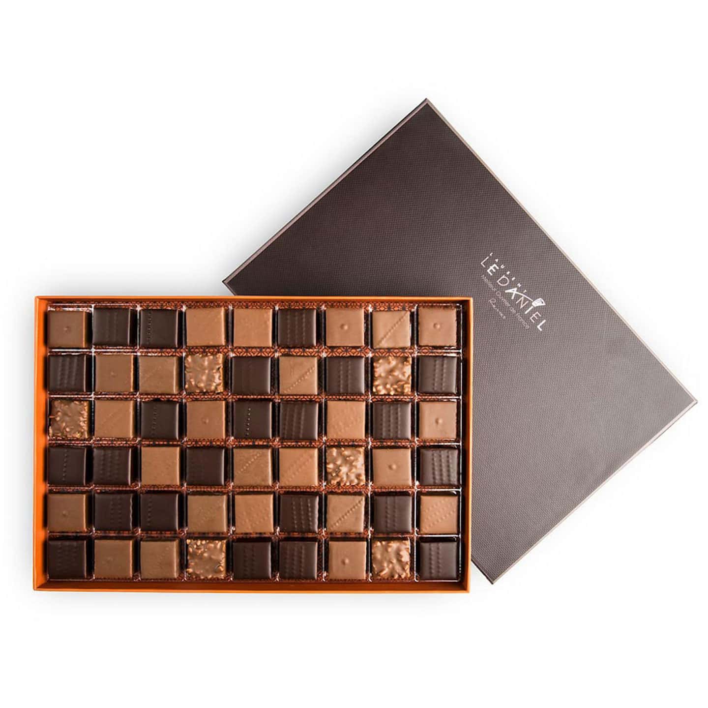 Assortiment Chocolats Pralinés Noir et Lait 540g - 54 pièces