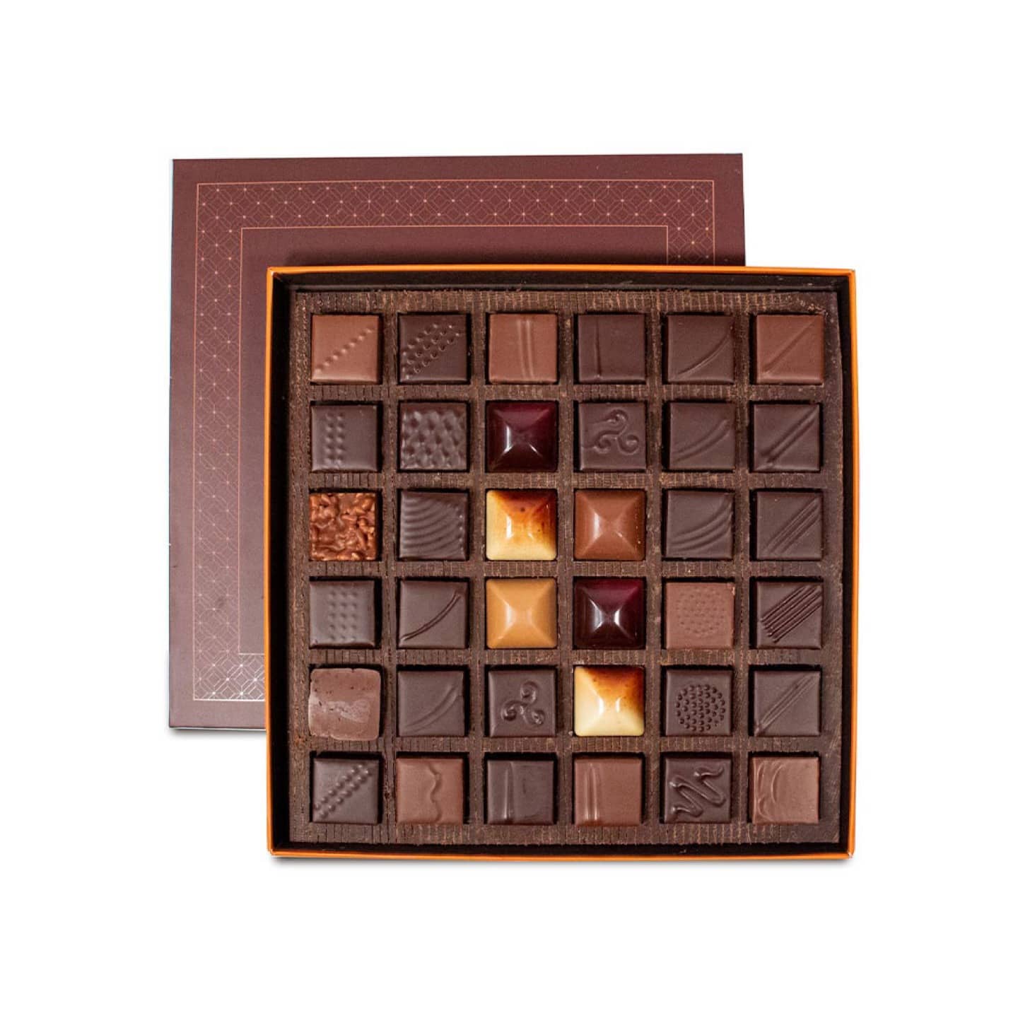 Assortiment Chocolats Noir et Lait 400g - 36 pièces