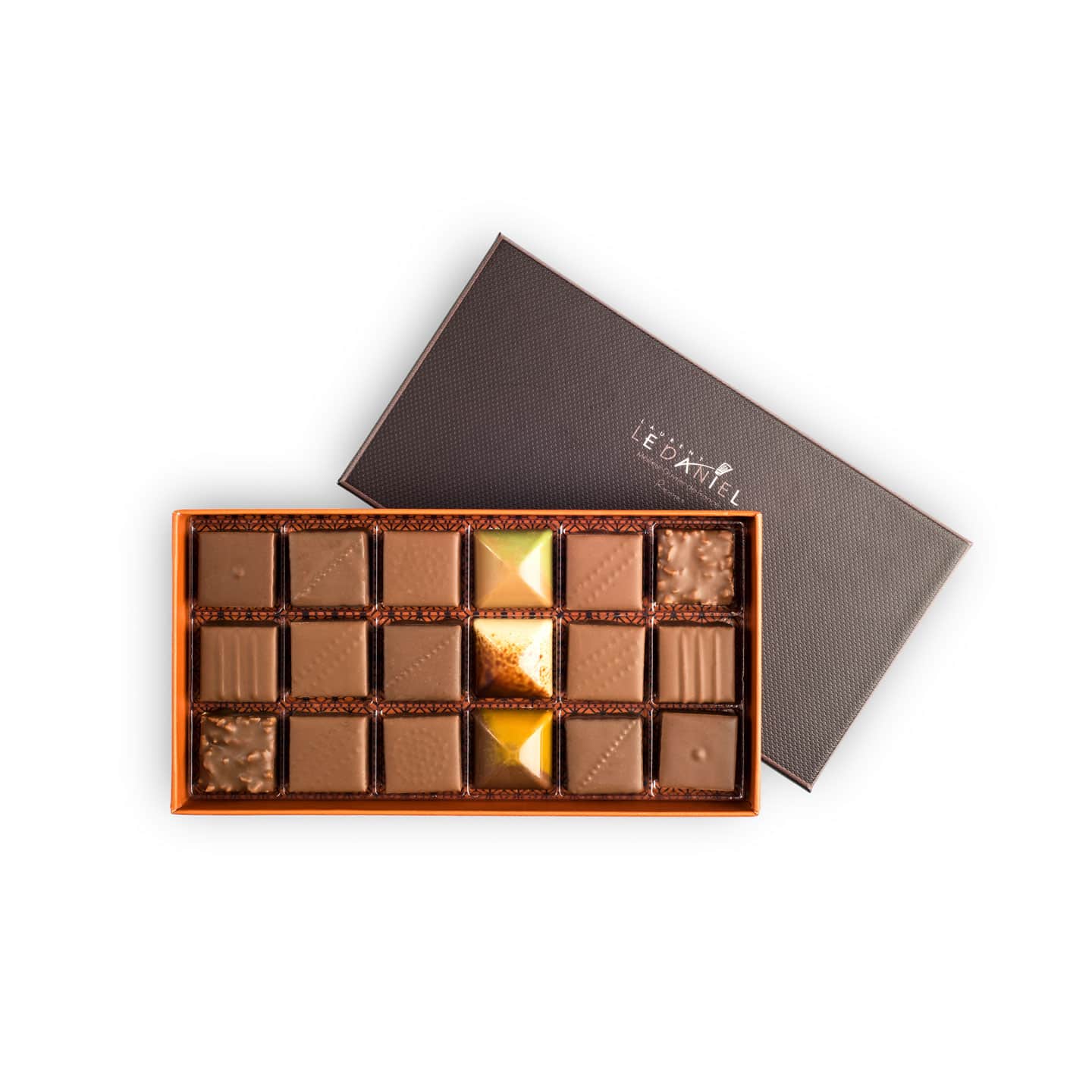 Assortiment Chocolats Lait 140g - 18 pièces