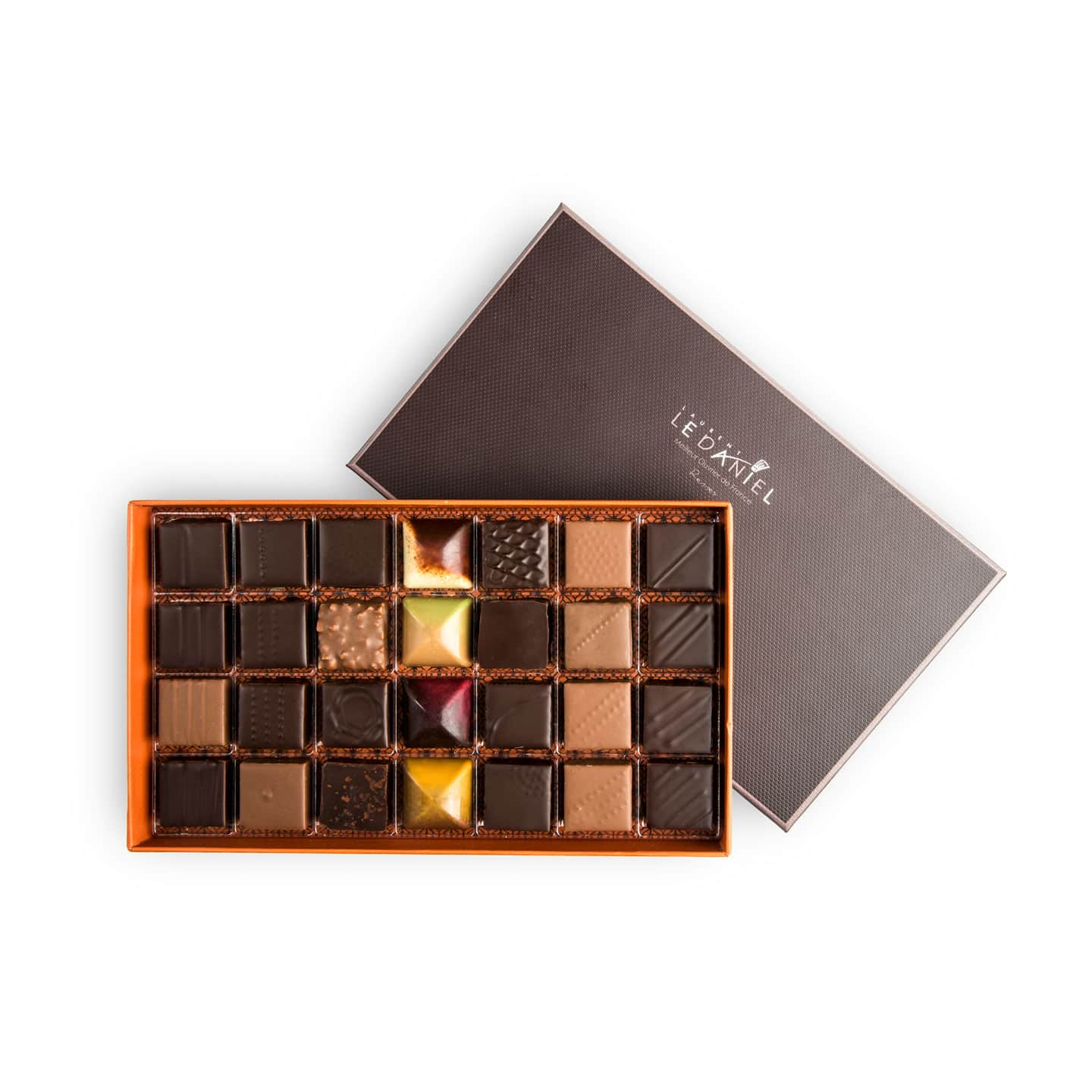 Assortiment Chocolats Noir et Lait 220g - 28 pièces