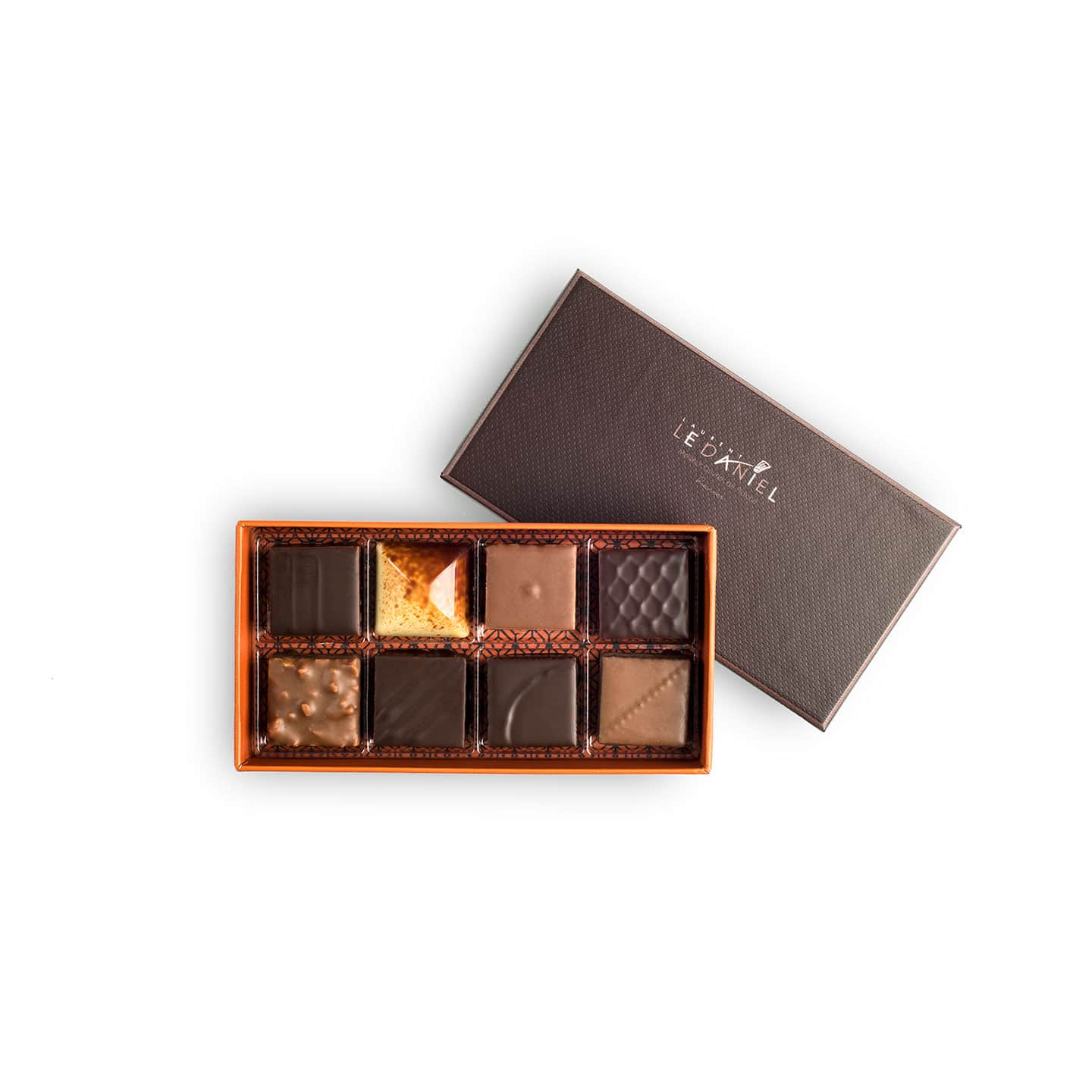 Assortiment Chocolats Noir et Lait 60g - 8 pièces