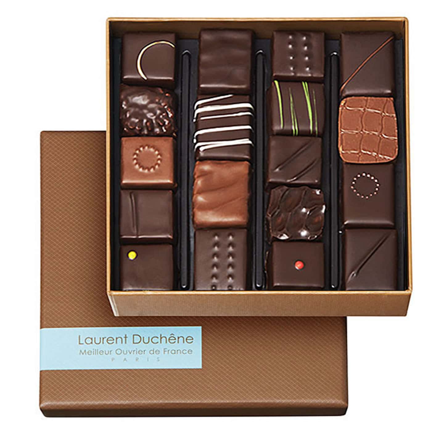 Assortiment Chocolats Noir et Lait 130g - 16 pièces