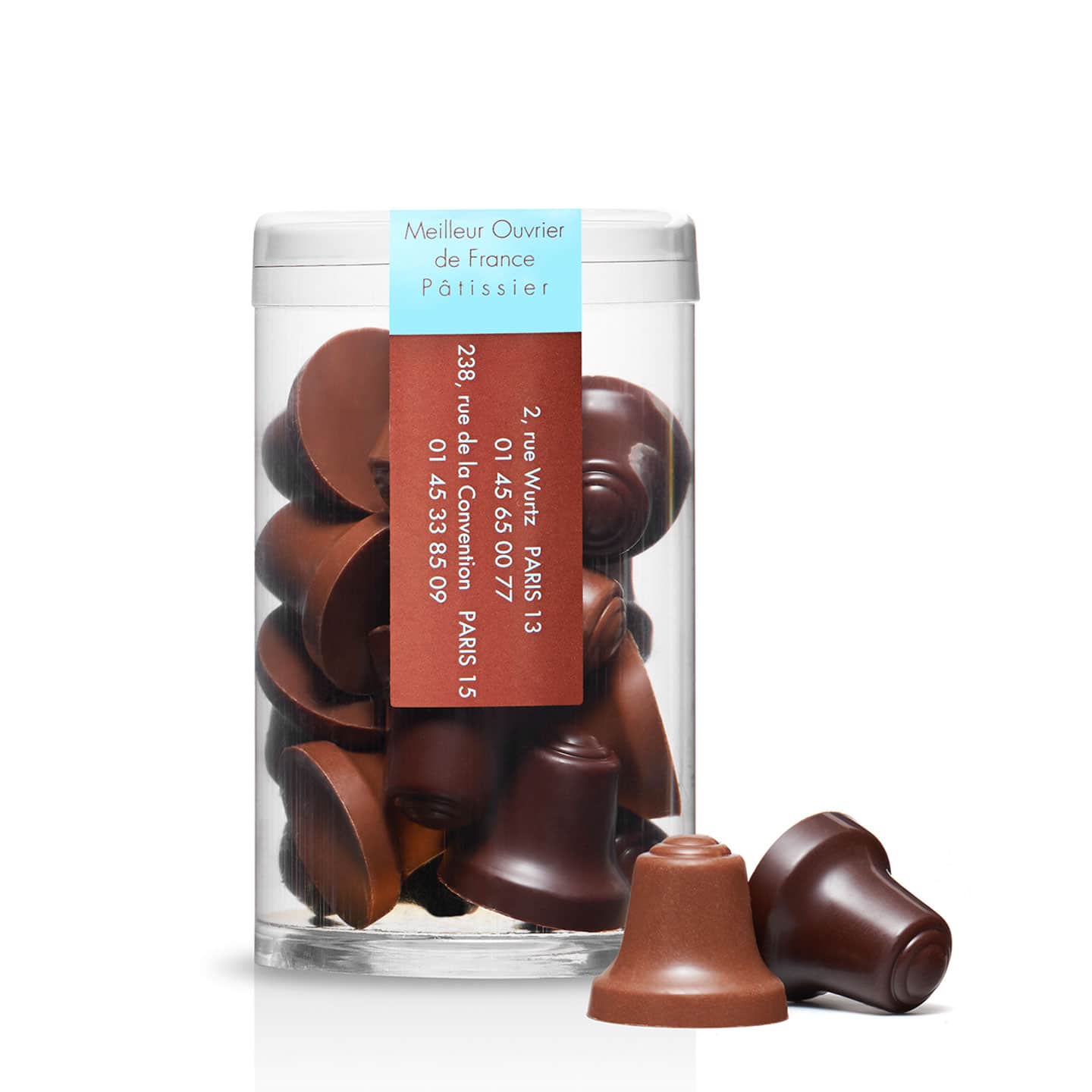 Cloches Praliné Chocolat Noir et Lait Pâques 125g