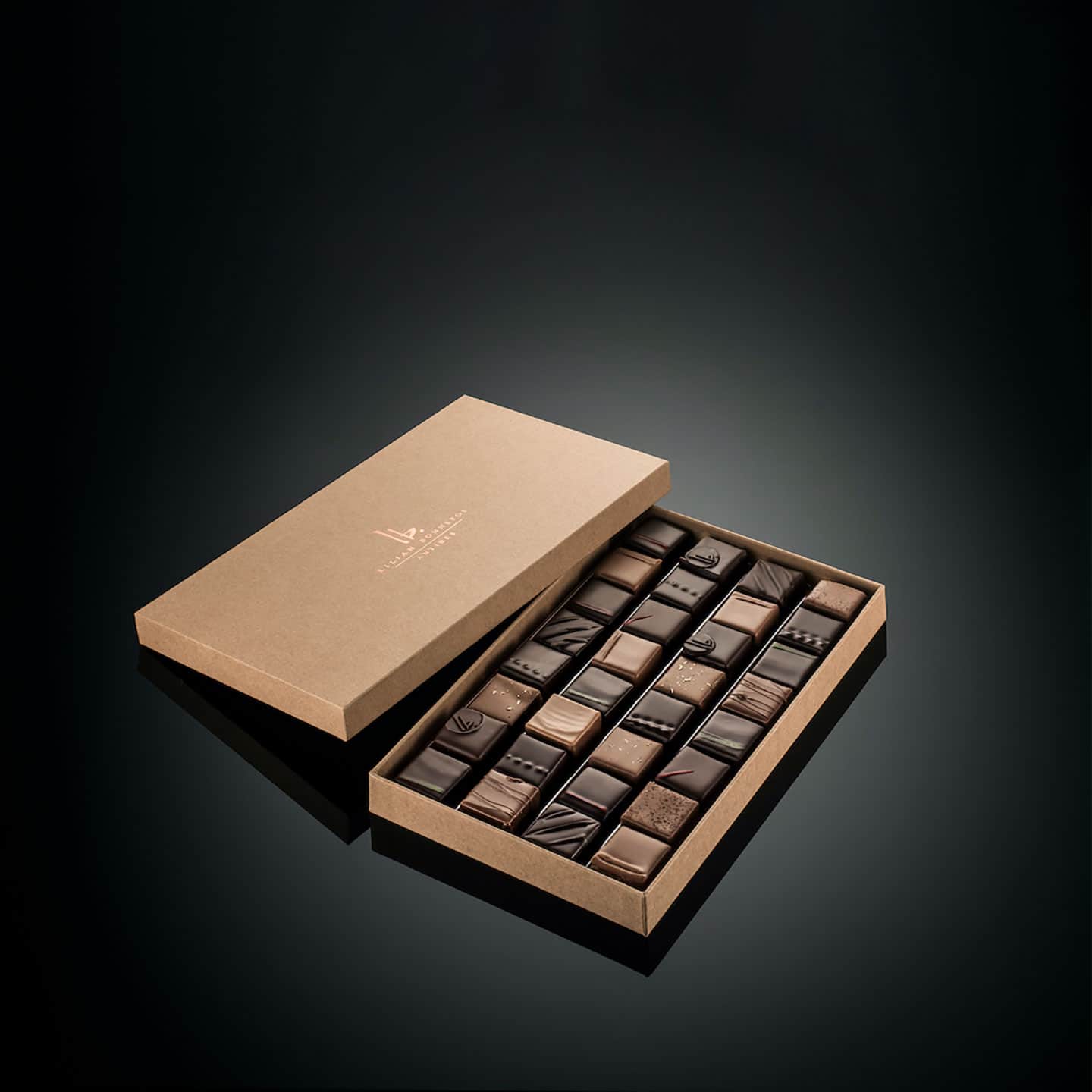 Assortiment Chocolats Noir et Lait 130g - 12 pièces